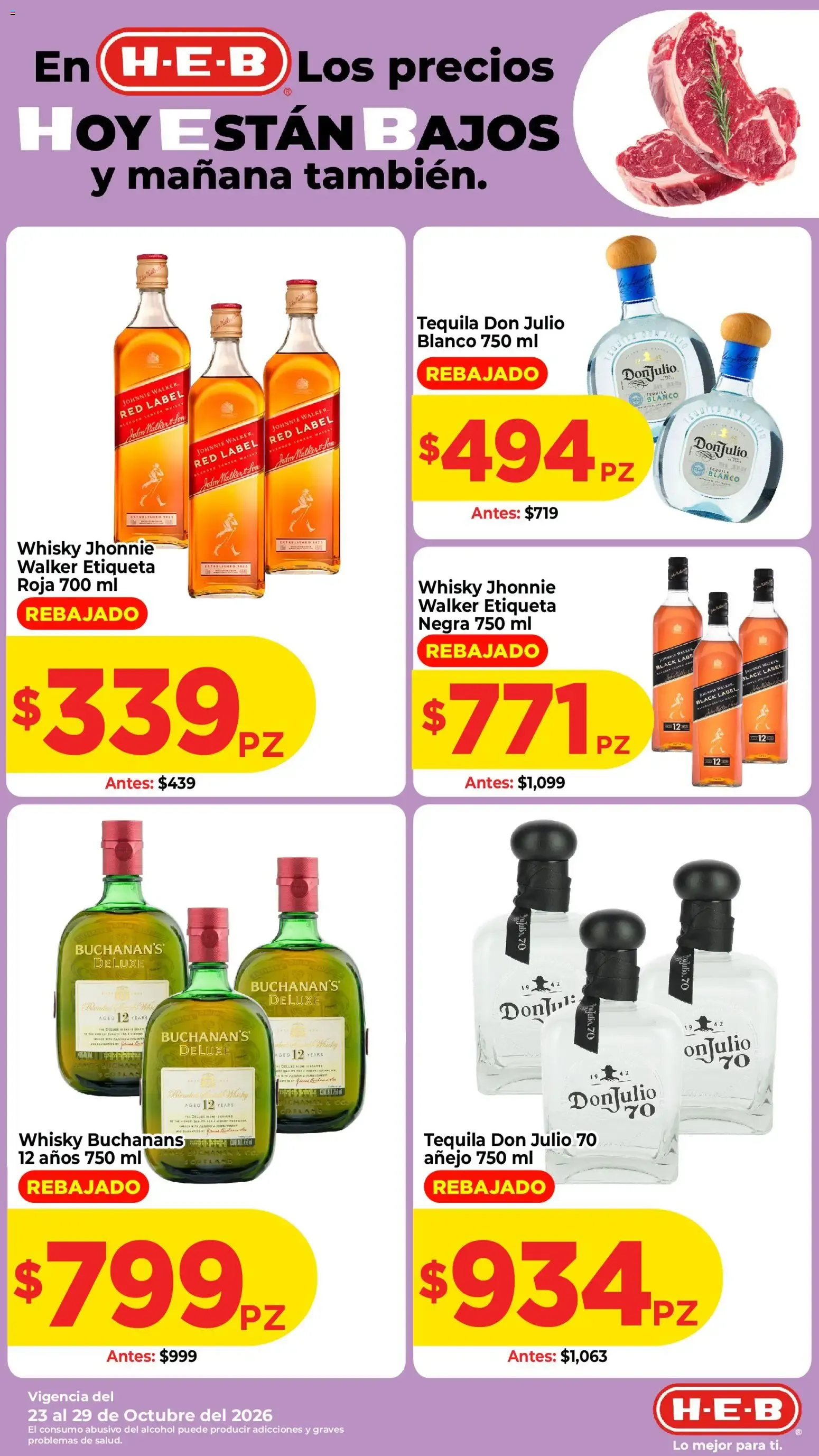 Catálogo de H-E-B: Los precios HOY ESTÁN BAJOS y mañana también 23 de octubre al 26 de octubre 2026 - Pagina 3