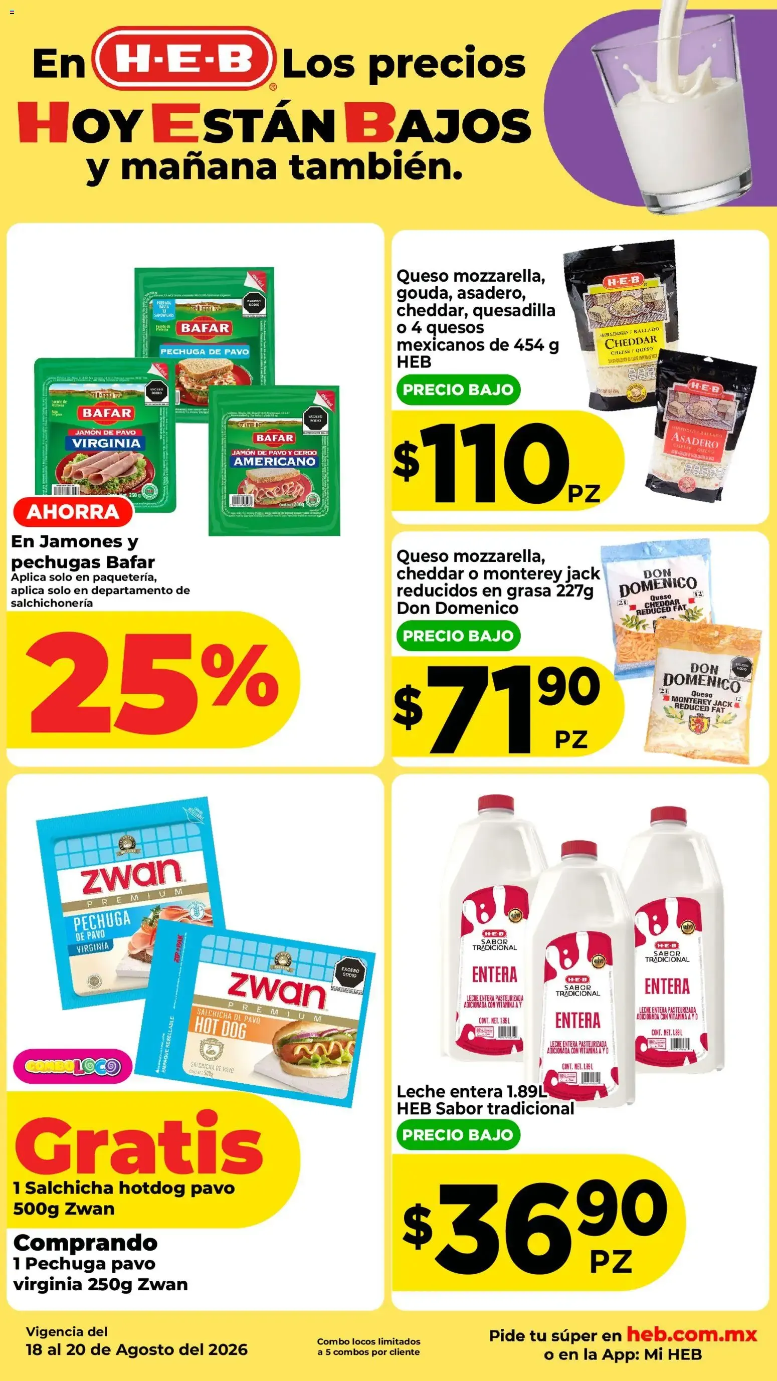 Catálogo de H-E-B folleto Los precios hoy están bajos (18/08/2026 - 20/08/2026) - catálogo en línea 18 de agosto al 20 de agosto 2026 - Pagina 3