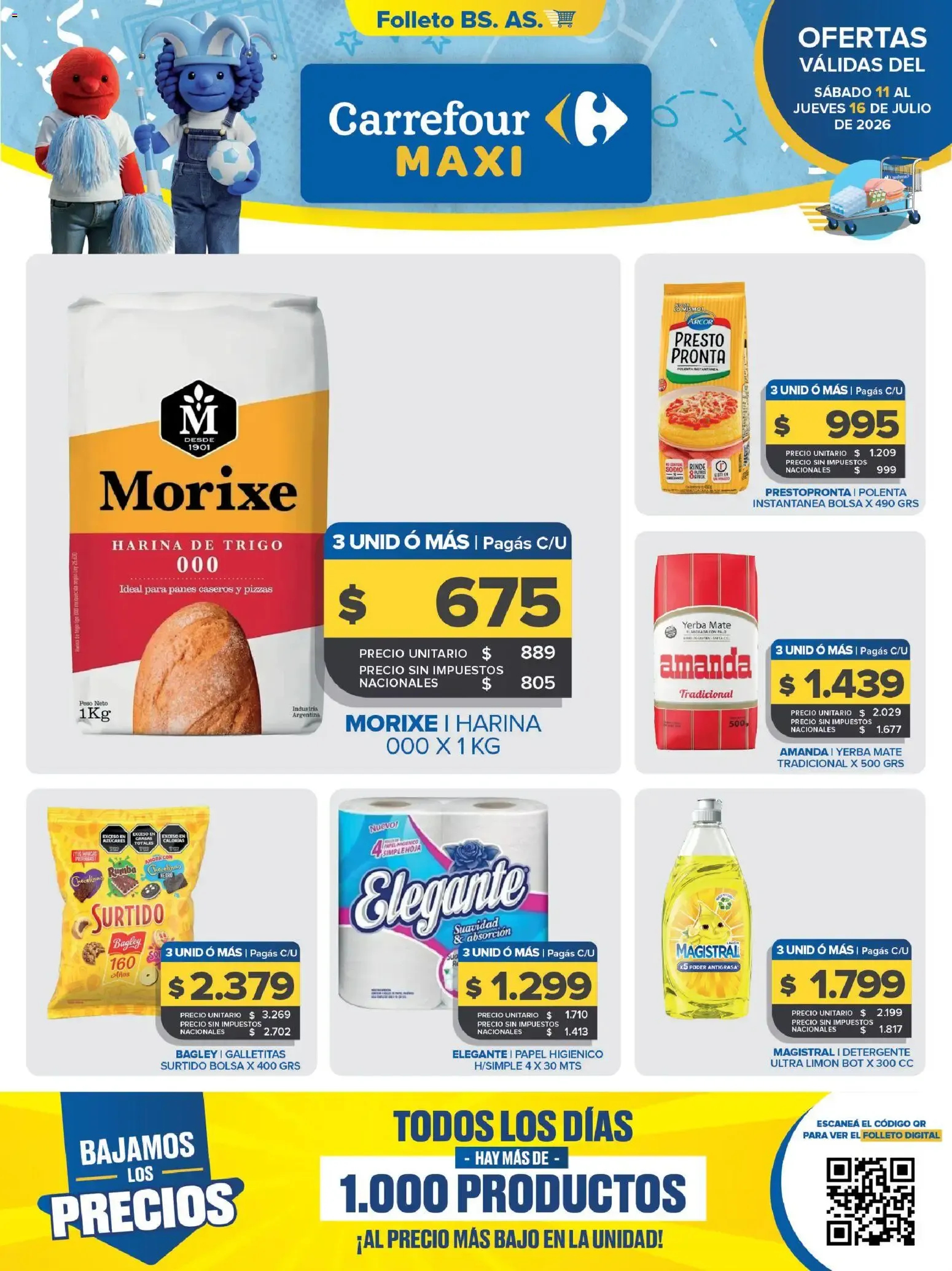 Ofertas de Carrefour Maxi || del 11/07/2026 - 17/07/2026 || Promociones 11 de julio al 16 de julio 2026 - Página 1 del catálogo