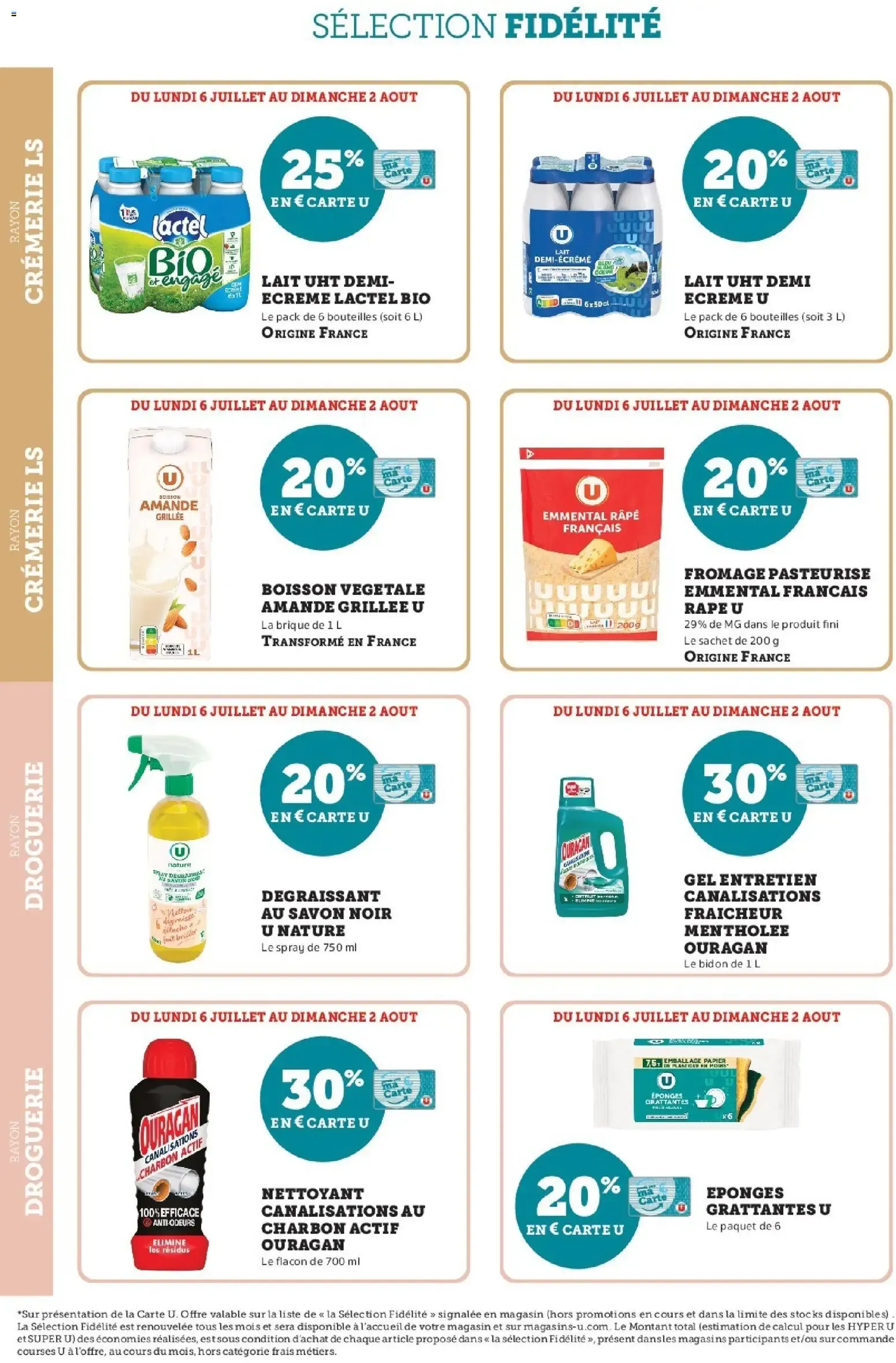 Hyper U - Ma sélection Carte U Juillet à partir du 06/07/2026 - promo en ligne du 6 juillet au 2 août 2026 - Catalogue page 8