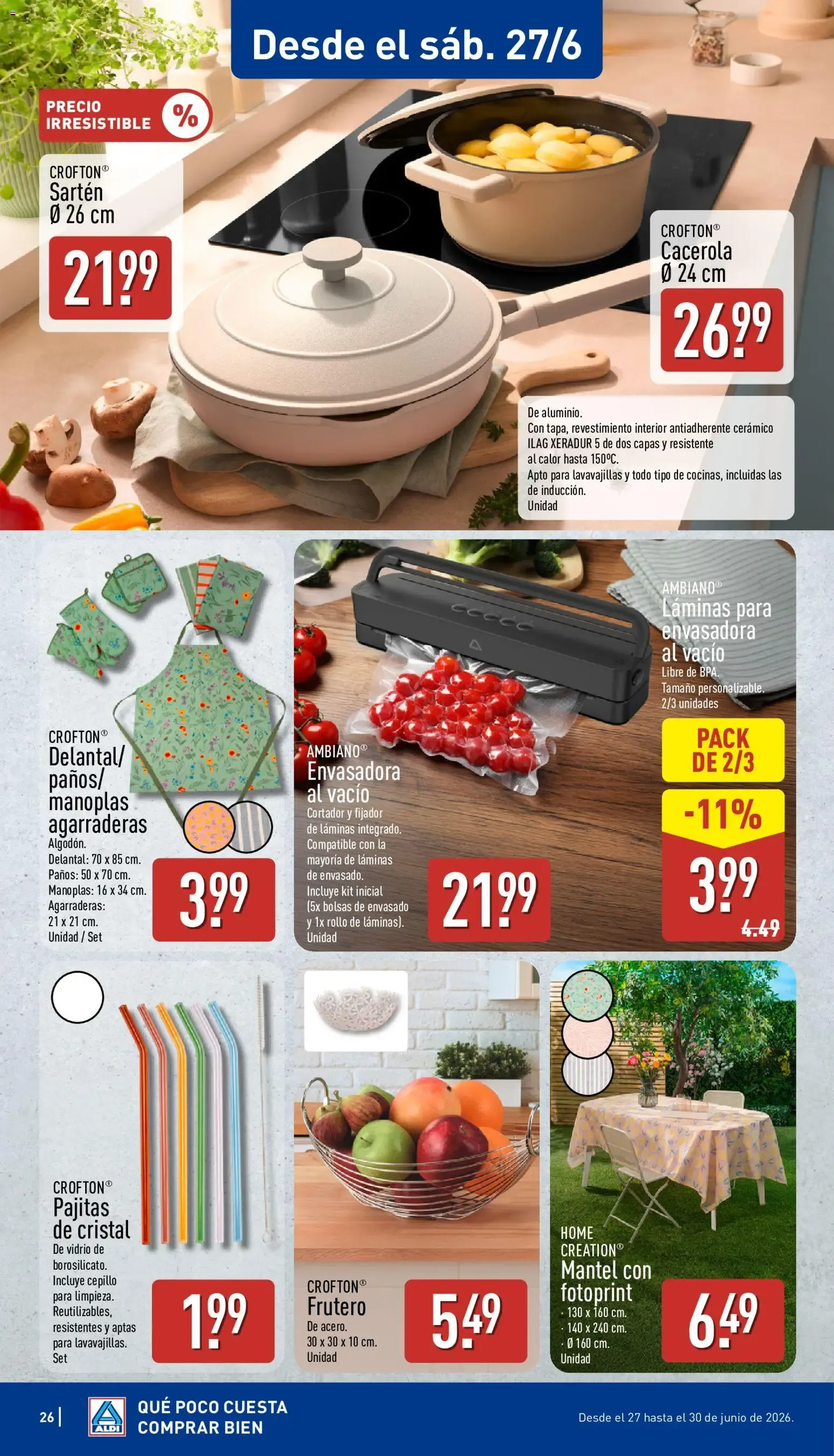 Catálogo de Aldi: Un Baño de Sabor al Mejor Precio 22 de junio al 28 de junio 2026 - Página 26