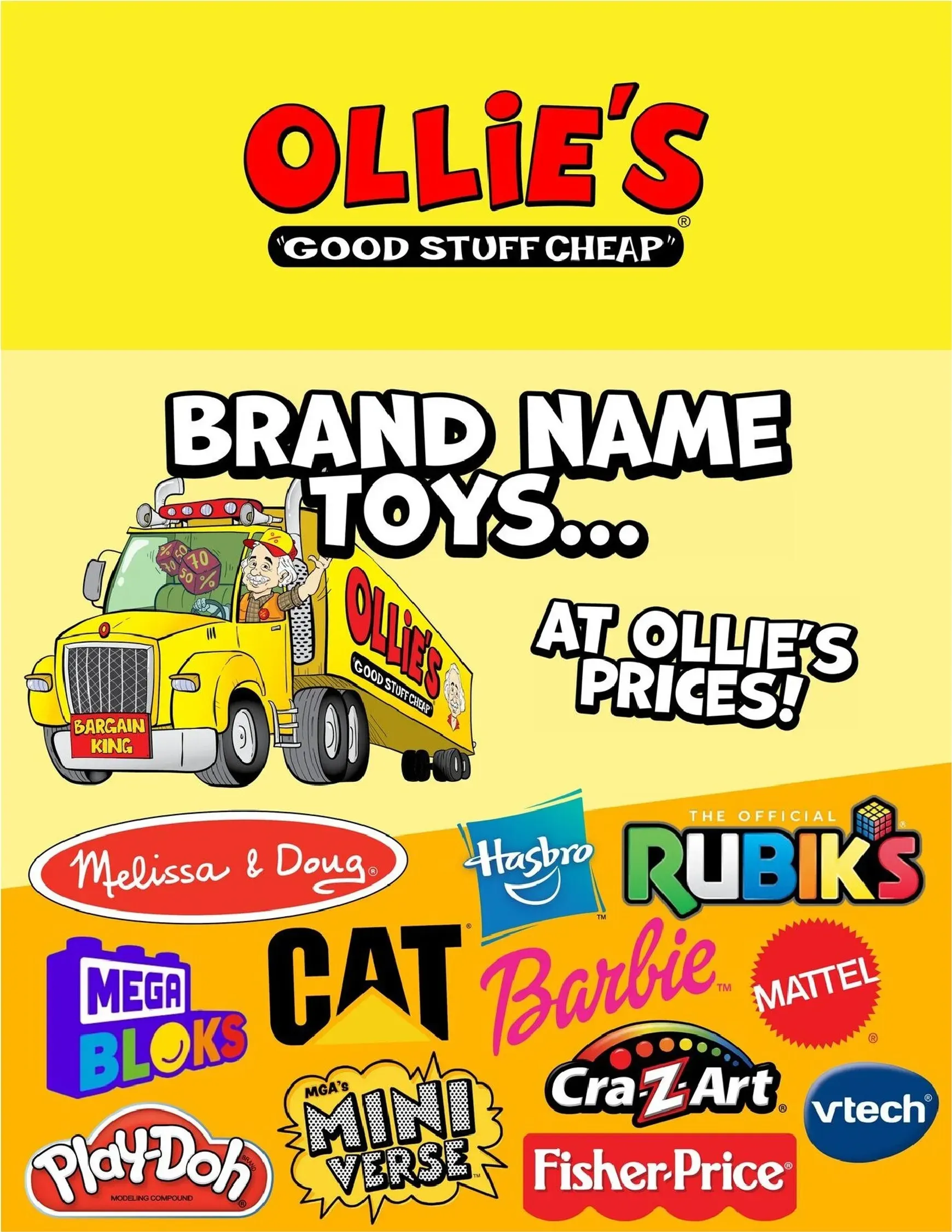 Weekly ad Brand Name Toys at Ollie's Prices from October 6 to October 13 2026 - Page 1