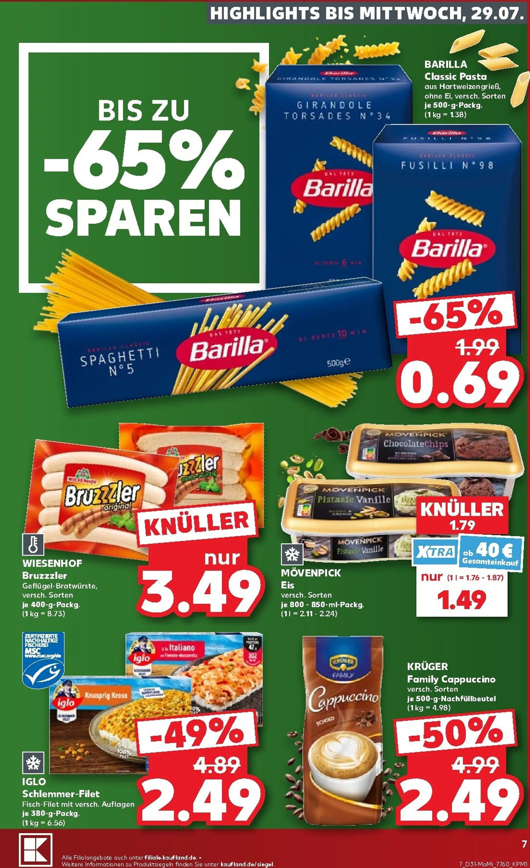 Kaufland: Richtig Sparen zum Wochenstart von 27. Juli bis 29. Juli 2026 - Prospekt seite 7