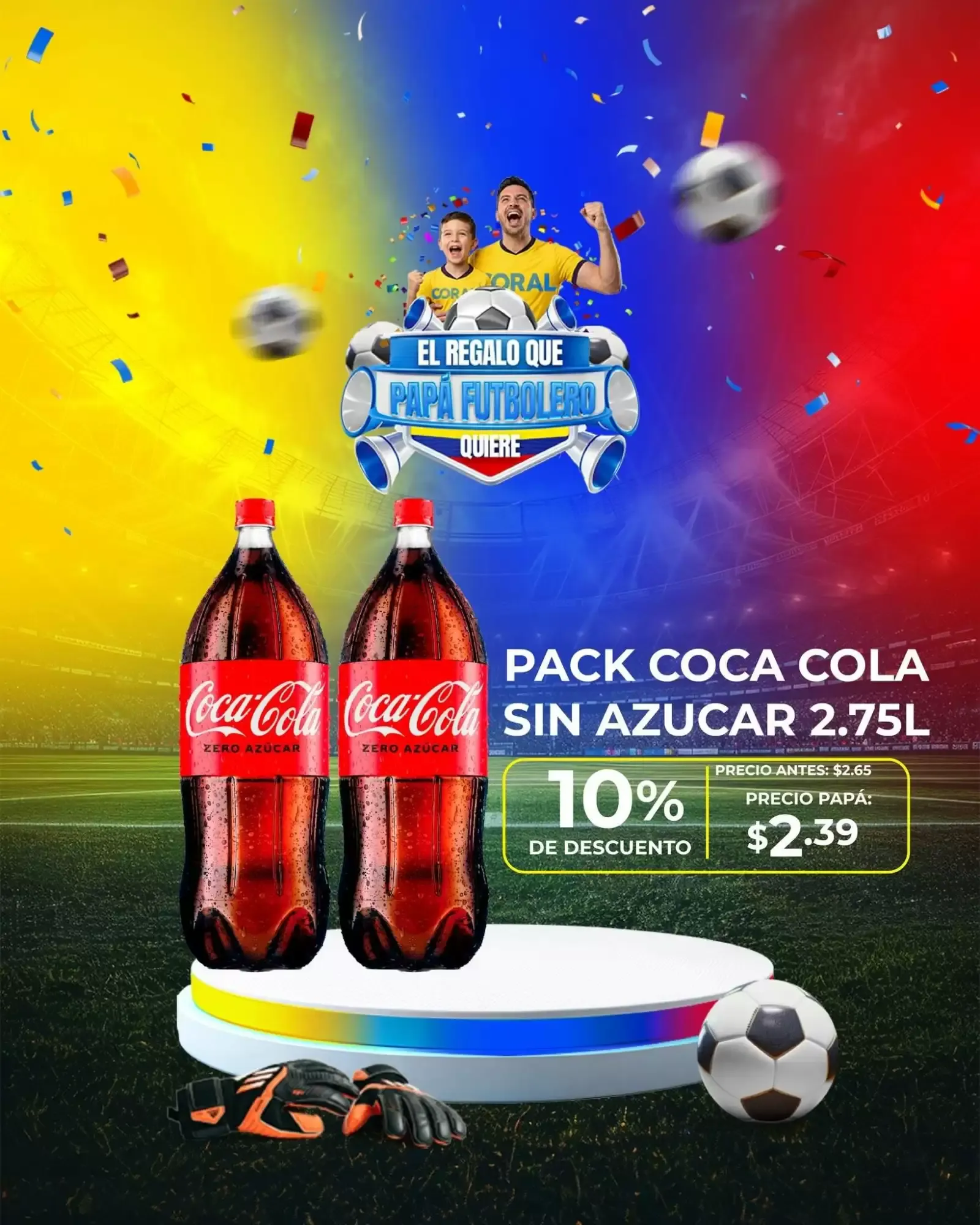 Catalogo de Pack Coca Cola Sin Azúcar 2.75L 8 de junio al 30 de junio 2026 - Pag 1