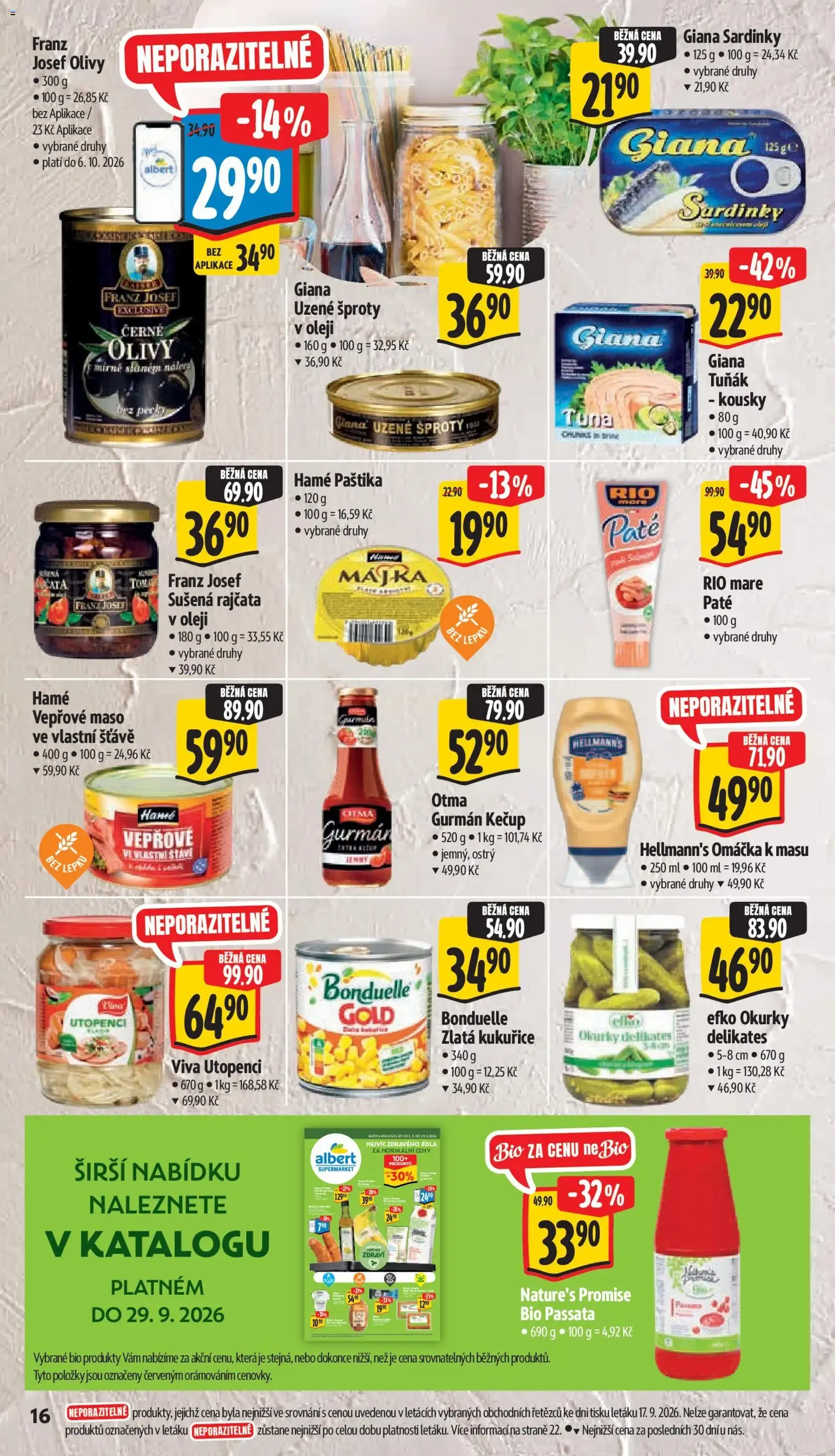 Albert leták - Supermarket - Frenštát pod Radhoštěm od 23.09.2026 - Akční leták - 23. září 29. září 2026 - Page 28