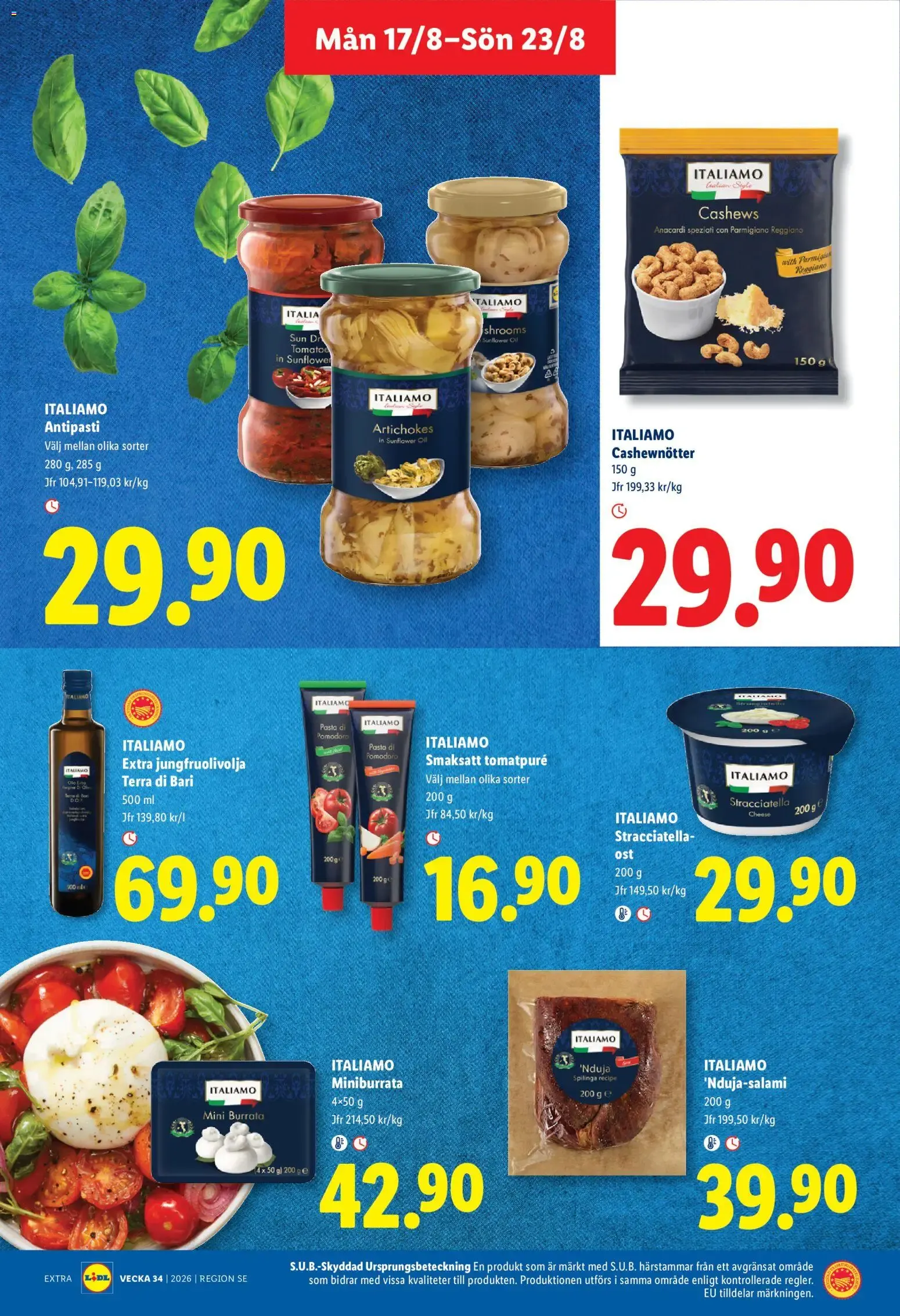 Lidl: Kvalitetssäkrade frukter och grönsaker. Det lönar sig. från 17 augusti till 23 augusti 2026 - Reklamblad sidor 15