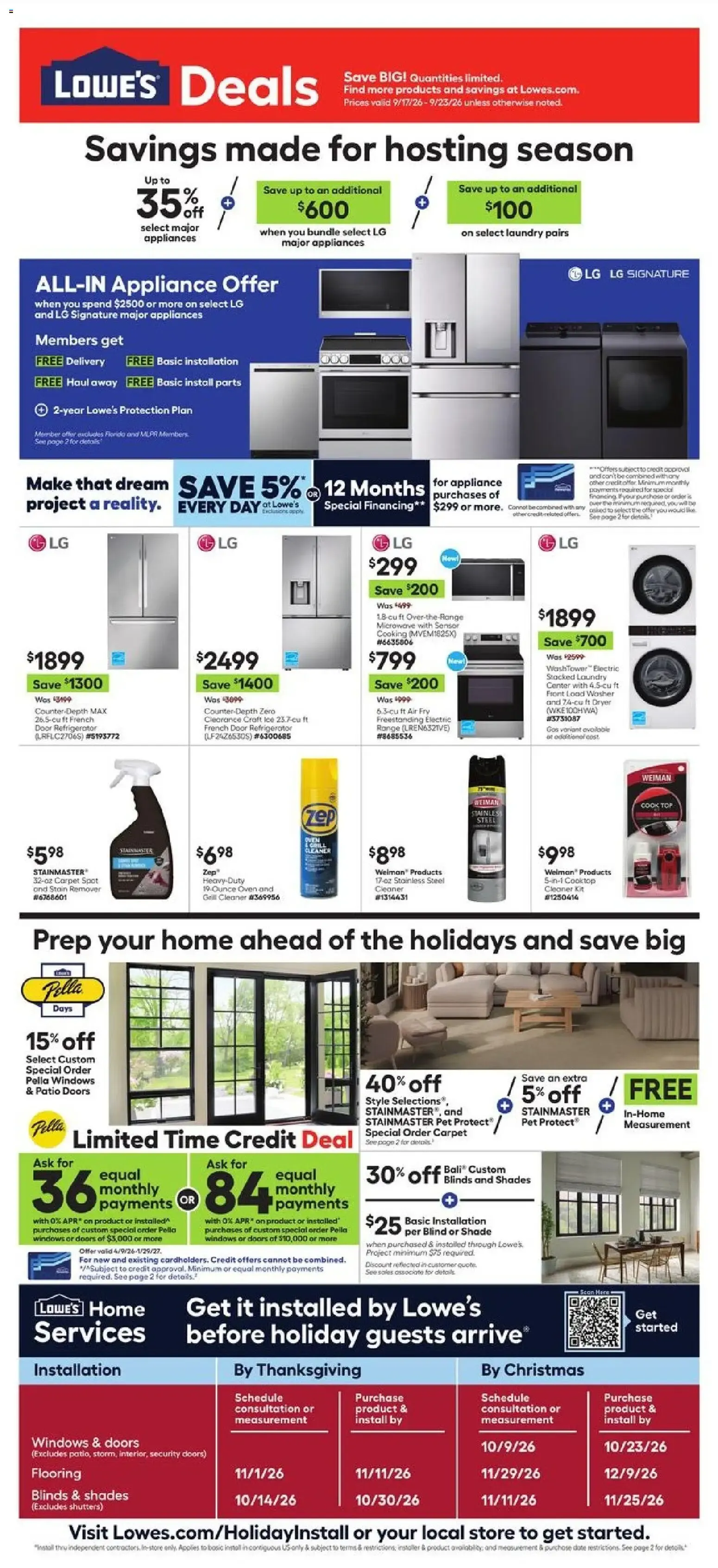Lowe's Weekly Ad (09/17 - 09/23 2026) - Flyer