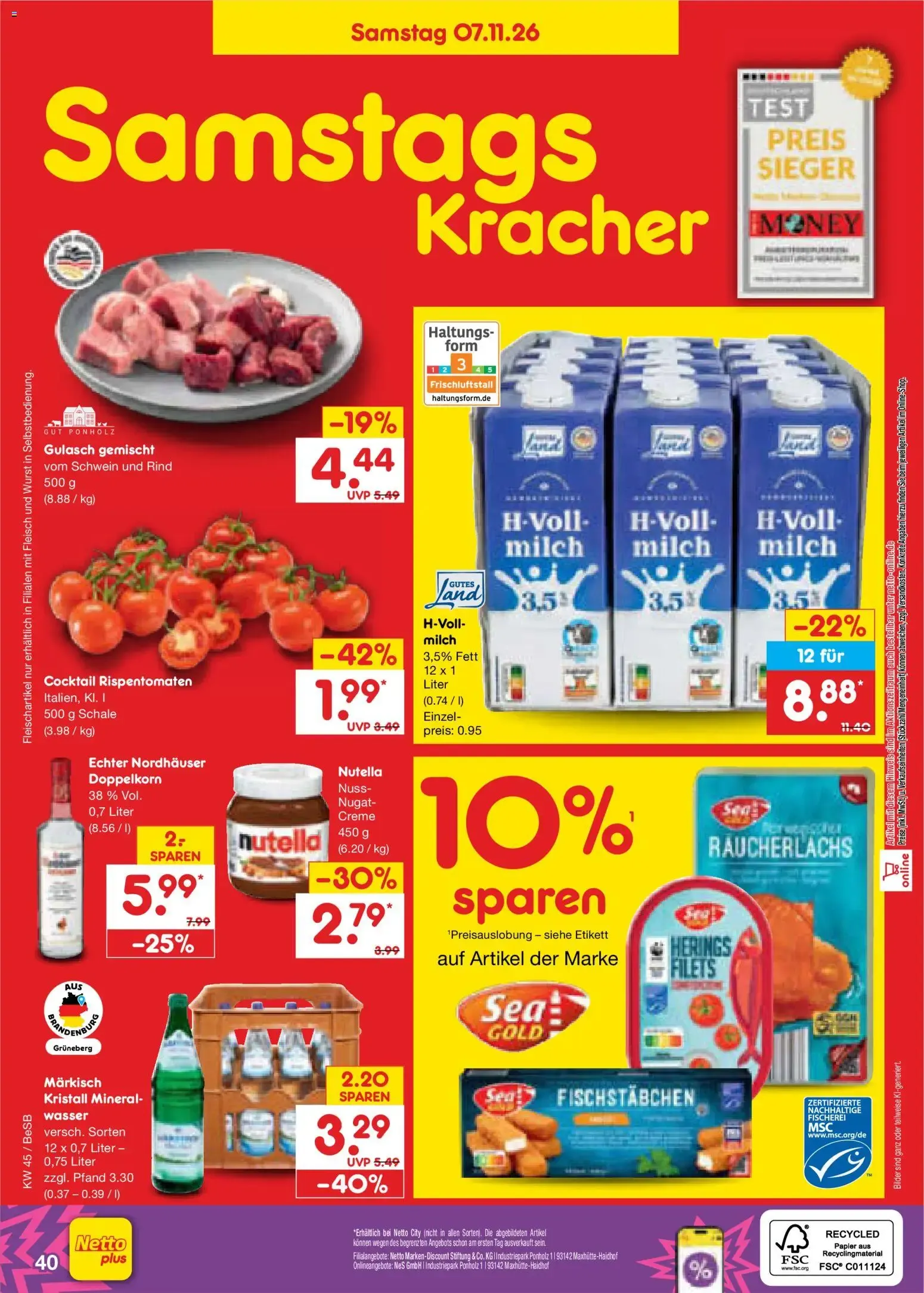 Netto Marken-Discount Prospekt (ab 02.11.2026) » Angebote von 2. November bis 7. November 2026 - Prospekt seite 60