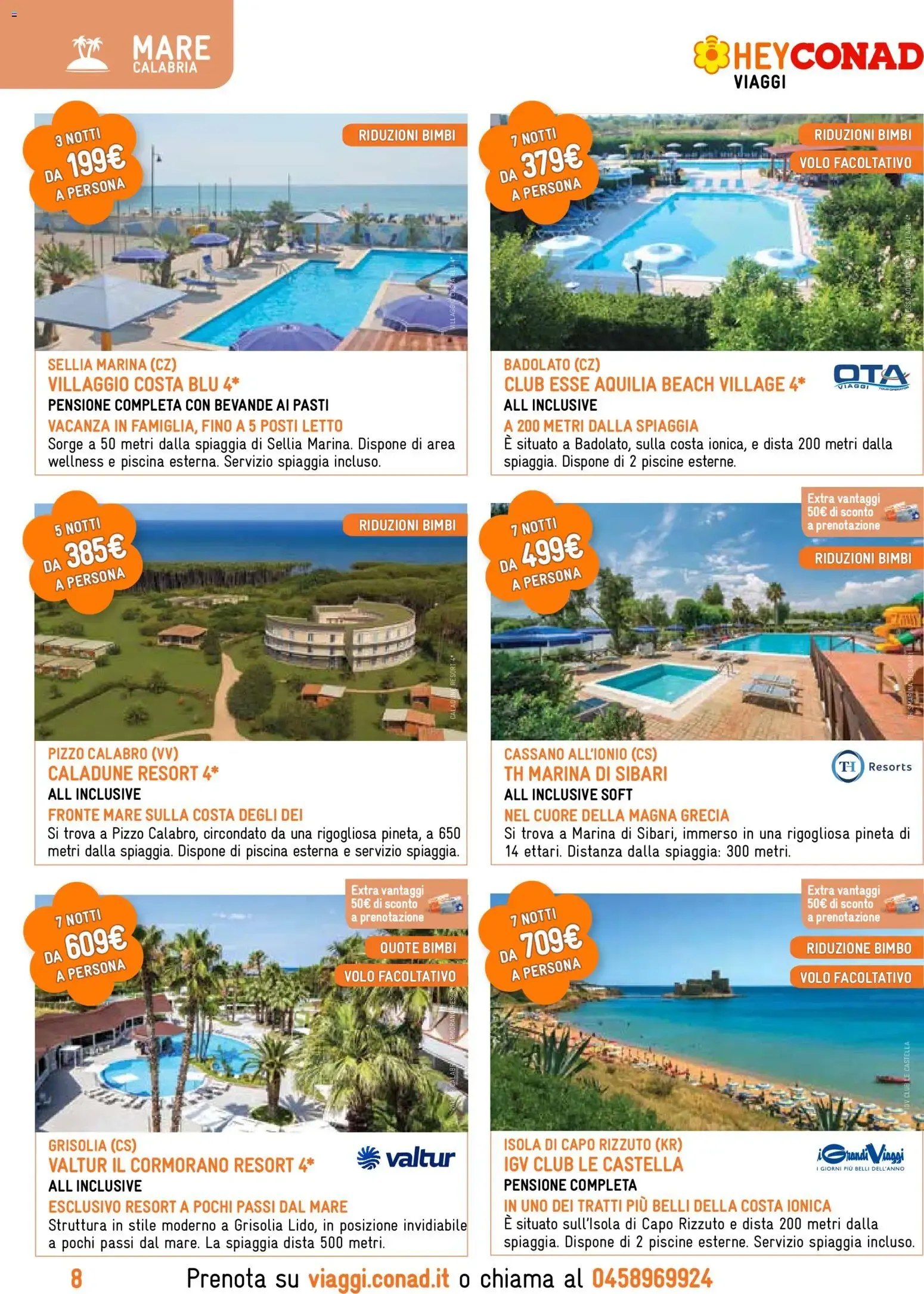 Catalogo Vacanze Estive Last Minute da 1 giugno a 30 settembre di 2026 - Pagina del volantino 8