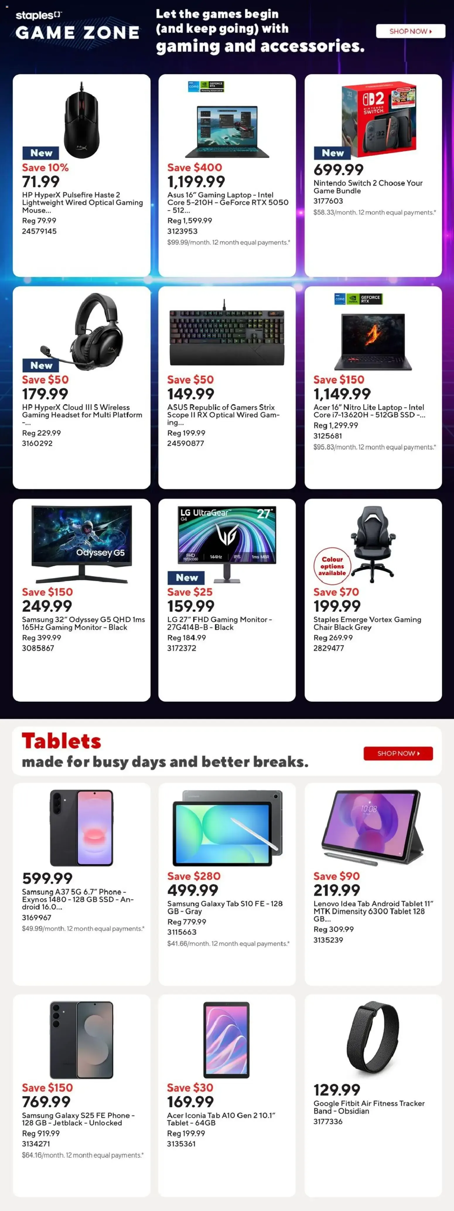 Staples Deals & Savings from July 10 to July 13 2026 - flyer page 8