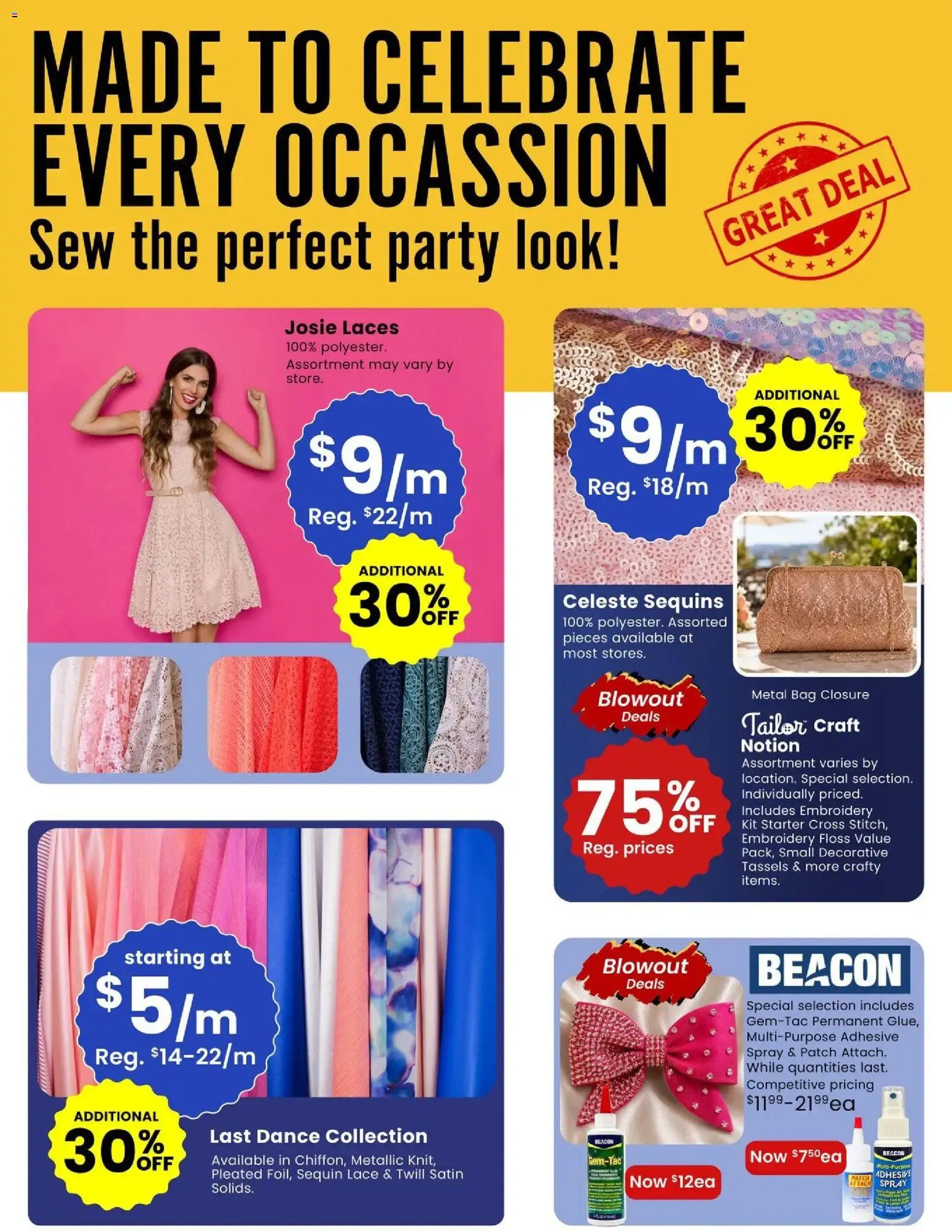 FABRICLAND CLEAN SWEEP Sale from August 1 to August 31 2026 - flyer page 10