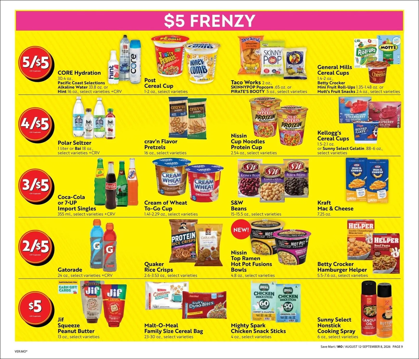 Weekly ad Current Save Mart - Steals & Deals leaflet valid from Wednesday 08/12/2026 to Tuesday 09/08/2026 from August 12 to September 8 2026 - Page 9