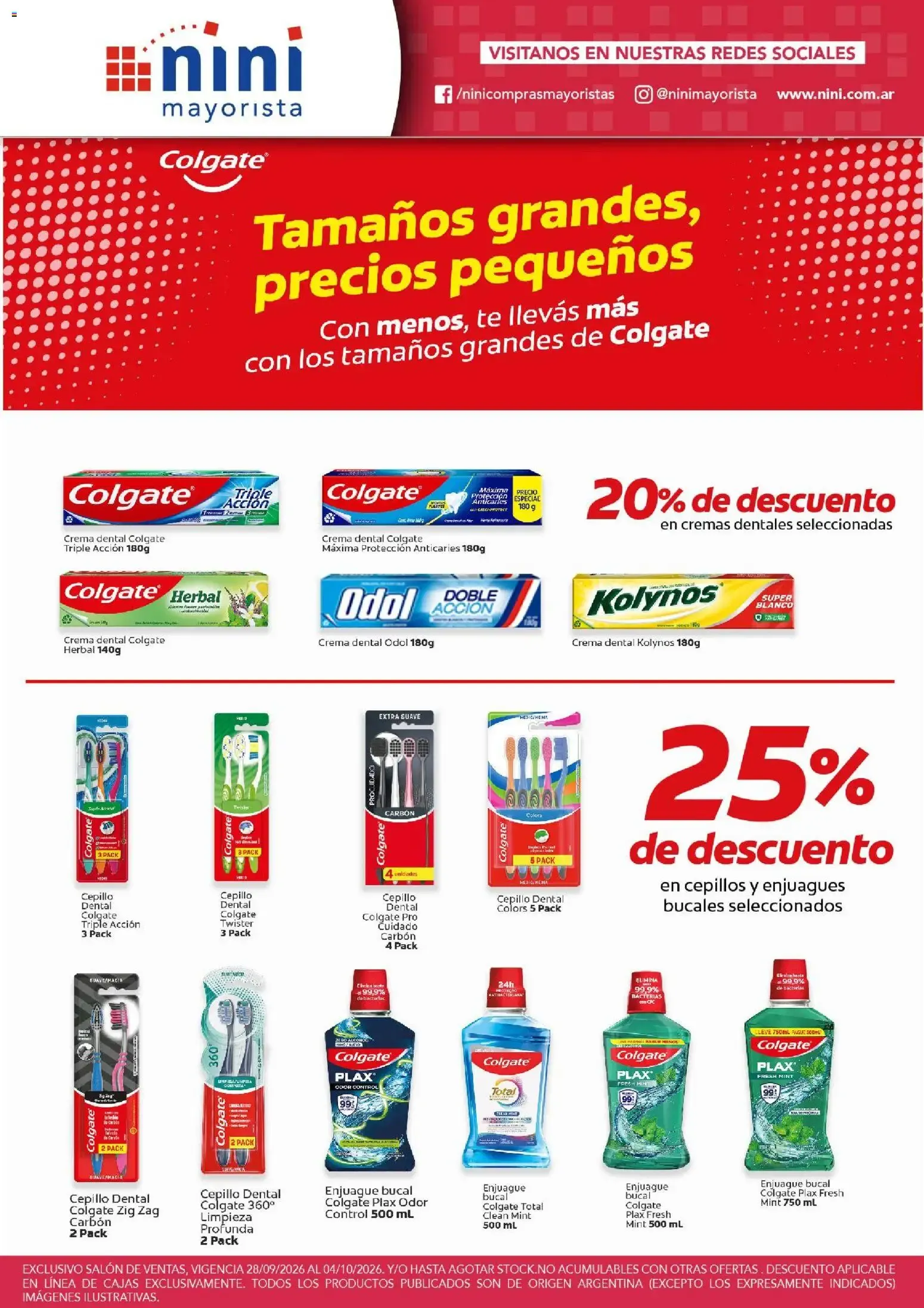 Ofertas de NINI Mayorista catálogo del 28/09/2026 - 04/10/2026 28 de septiembre al 4 de octubre 2026 - Página 4 del catálogo