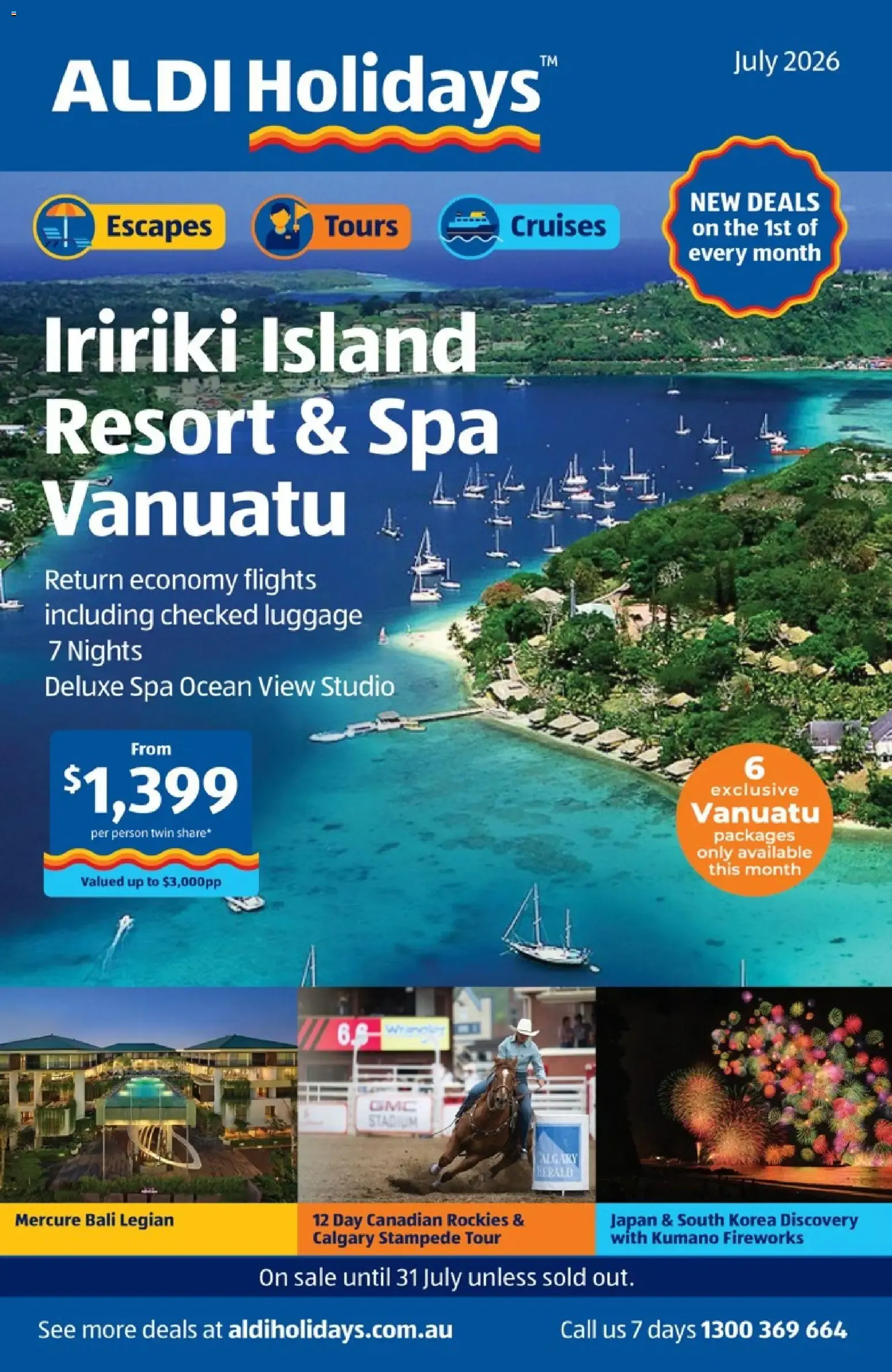 ALDI Holidays: Iririki Island Resort & Spa Vanuatu - Catalogue valid from 1 July to 31 July 2026 - page 1