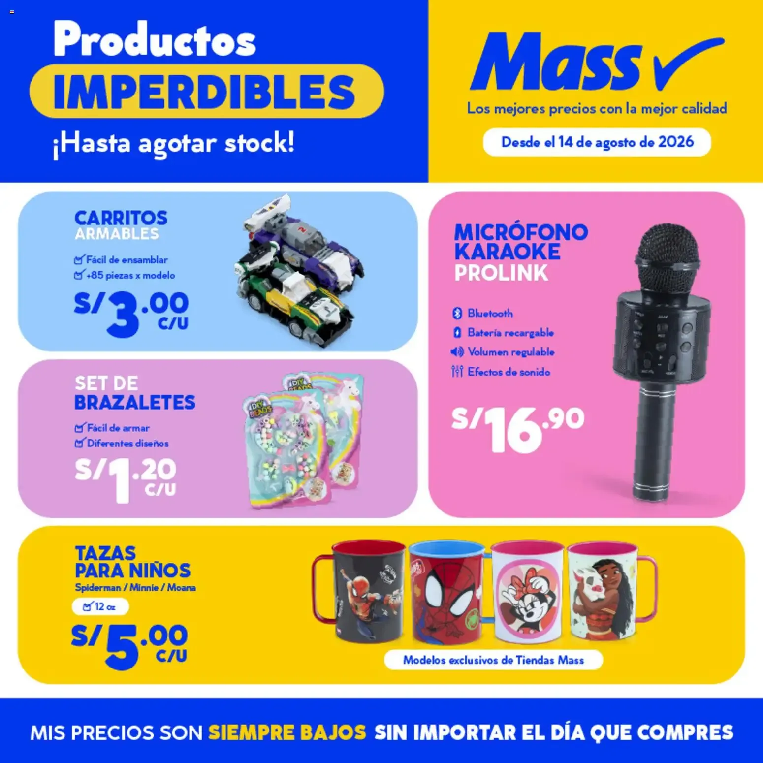 Catalogo de Mass catálogo online del 14/08/2026 14 de agosto al 6 de setiembre 2026 - Pag 1