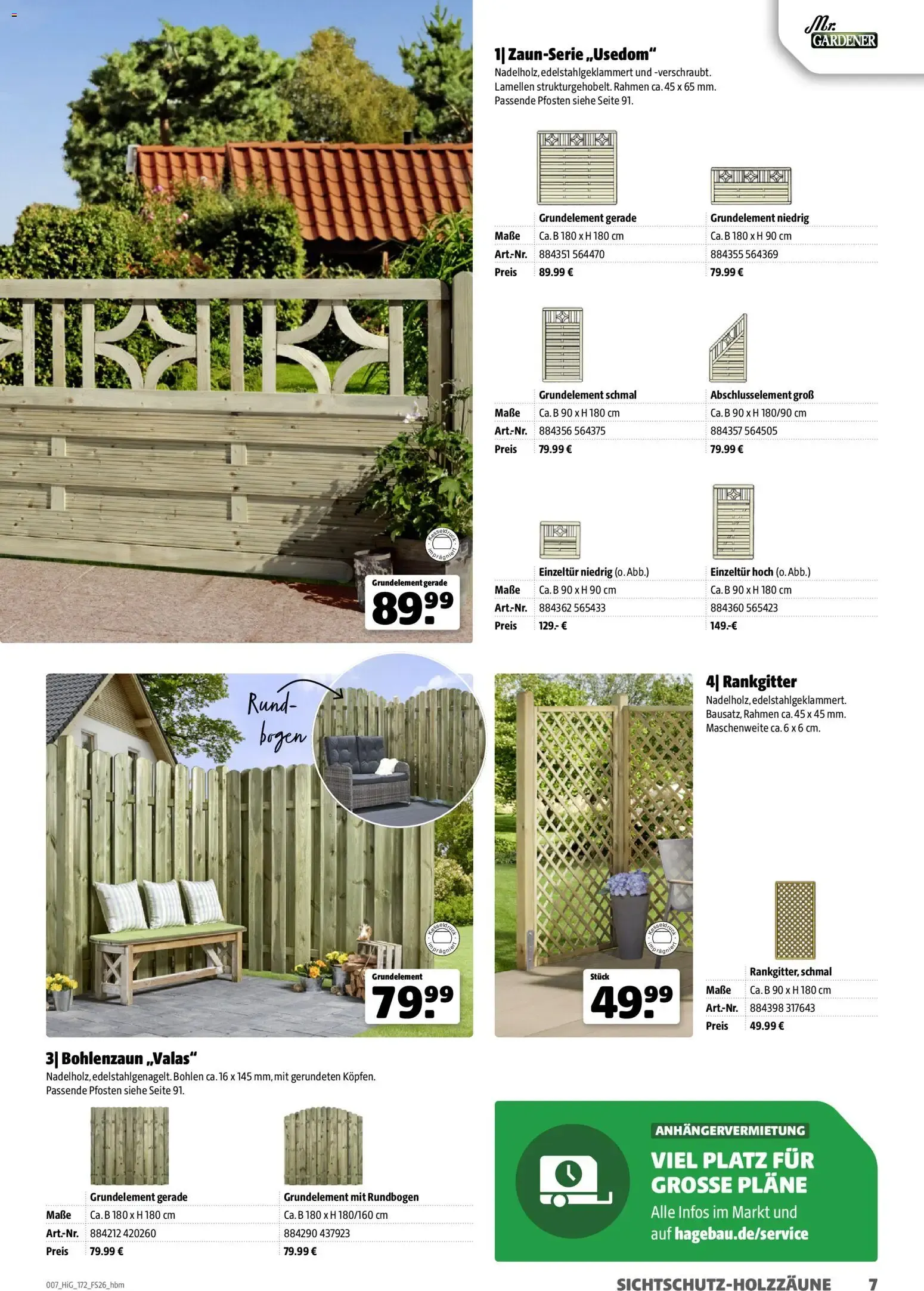 Hagebau Gartengestaltungsortiment (ab 02.03.2026) zum Blättern von 2. März bis 31. Dezember 2026 - Prospekt seite 7