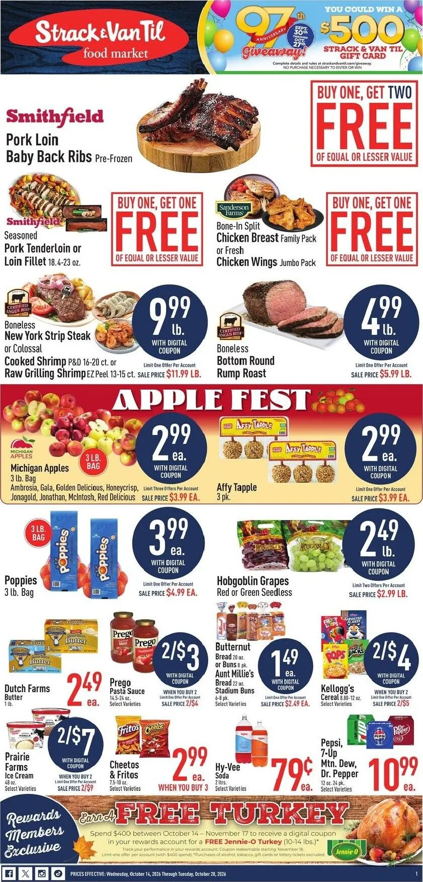 Current Strack & Van Til leaflet valid from Wednesday 10/14/2026 to Tuesday 10/20/2026
