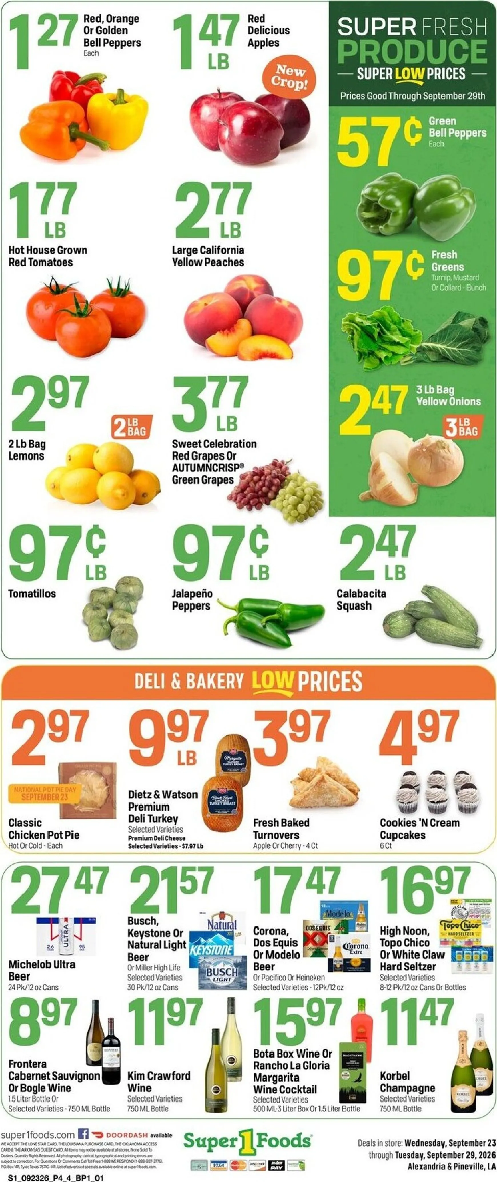 Weekly ad Future Super 1 Foods flyer valid from Wednesday 09/23/2026 to Tuesday 09/29/2026 from September 23 to September 29 2026 - Page 4
