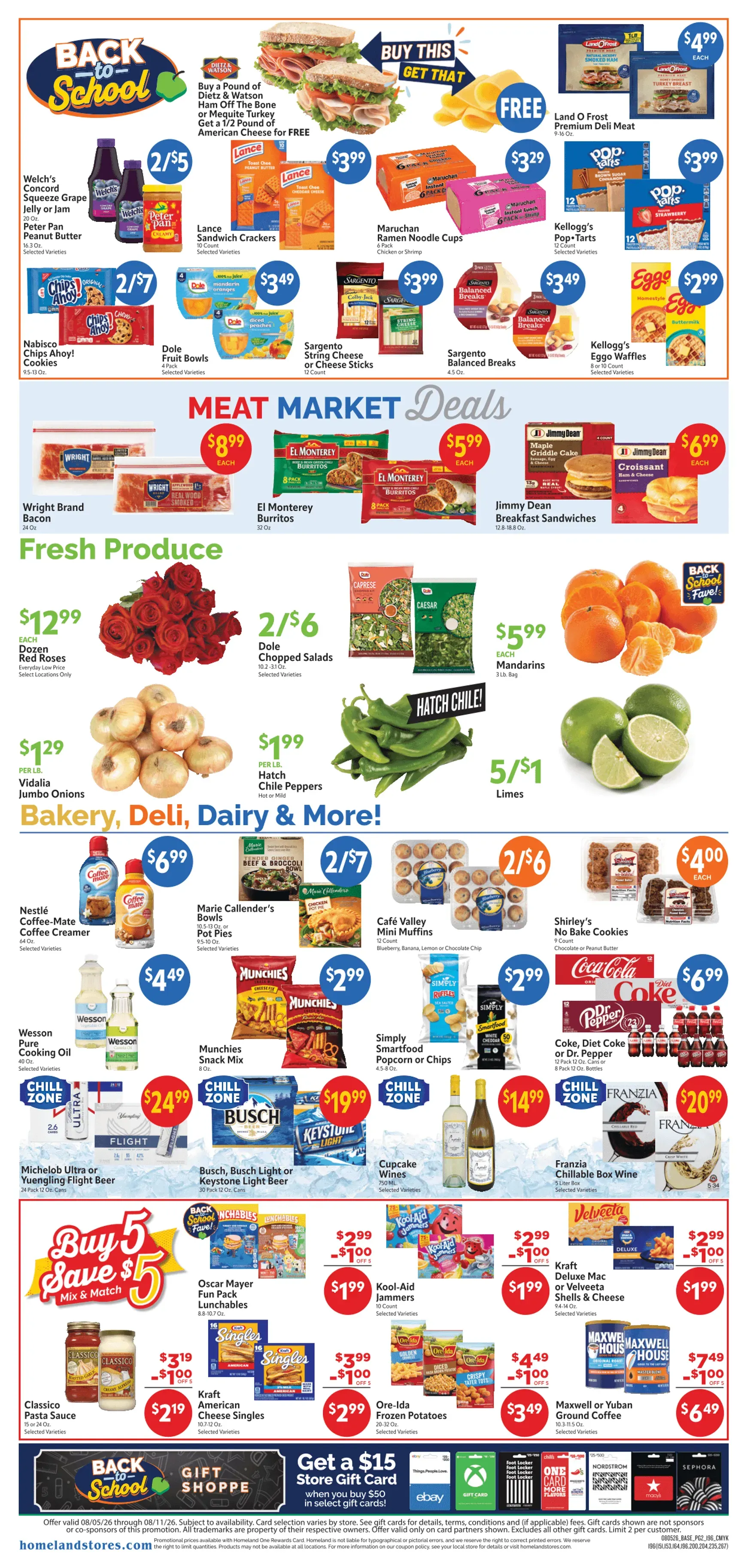 Weekly ad Current Homeland Stores leaflet valid from Wednesday 08/05/2026 to Tuesday 08/11/2026 from August 5 to August 11 2026 - Page 2