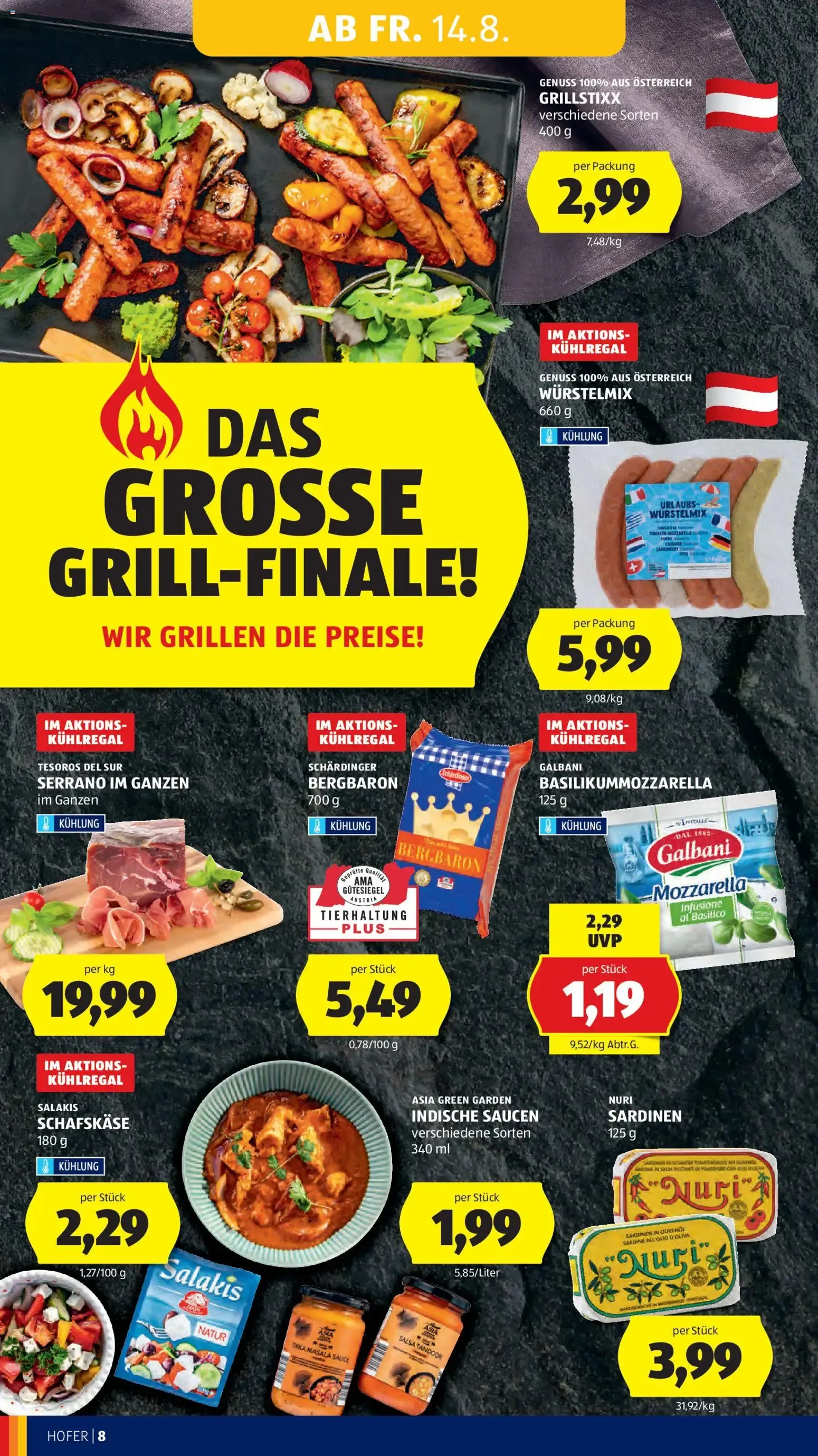 Hofer Flugblatt del 12 al 20 de Agosto - Gran Final de Parrillada y Ofertas von 12. August bis 20. August 2026 - Flugblätt seite  18