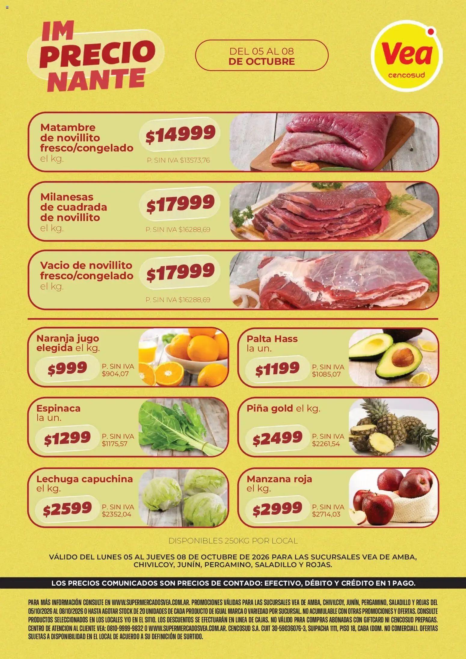 Ofertas de Vea - Impresionante Precio 5 de octubre al 8 de octubre 2026 - Página 1 del catálogo