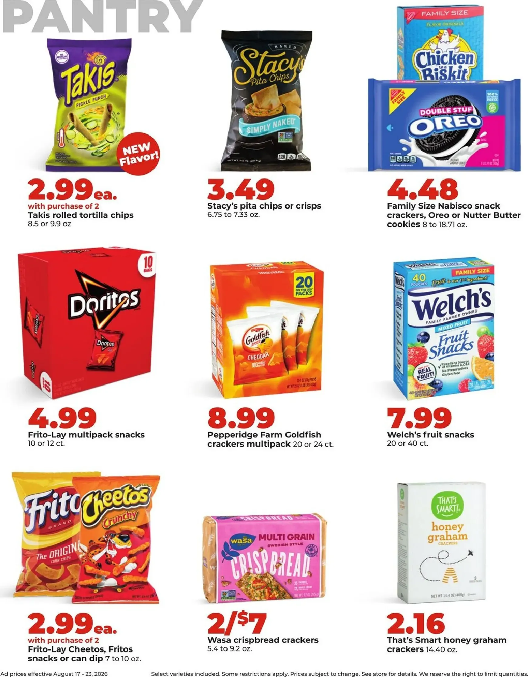 Weekly promotion Current Hy Vee leaflet valid from Monday 08/17/2026 to Sunday 08/23/2026 spanning from August 17 to August 23 2026 - Page 19 for Catalogue 365