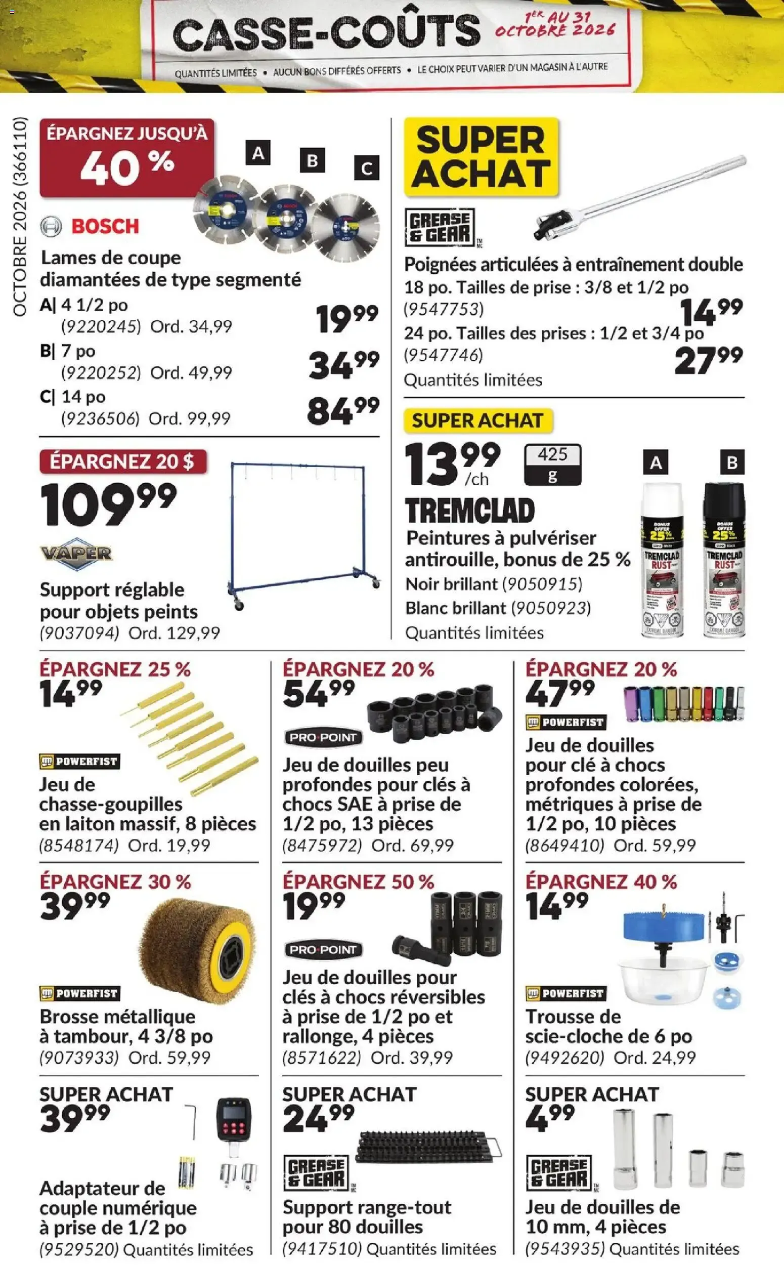 Princess Auto circulaire - Casse-Coûts from Oct 1, 2026 > weekly specials & deals from October 1 to October 31 2026 - flyer page 2