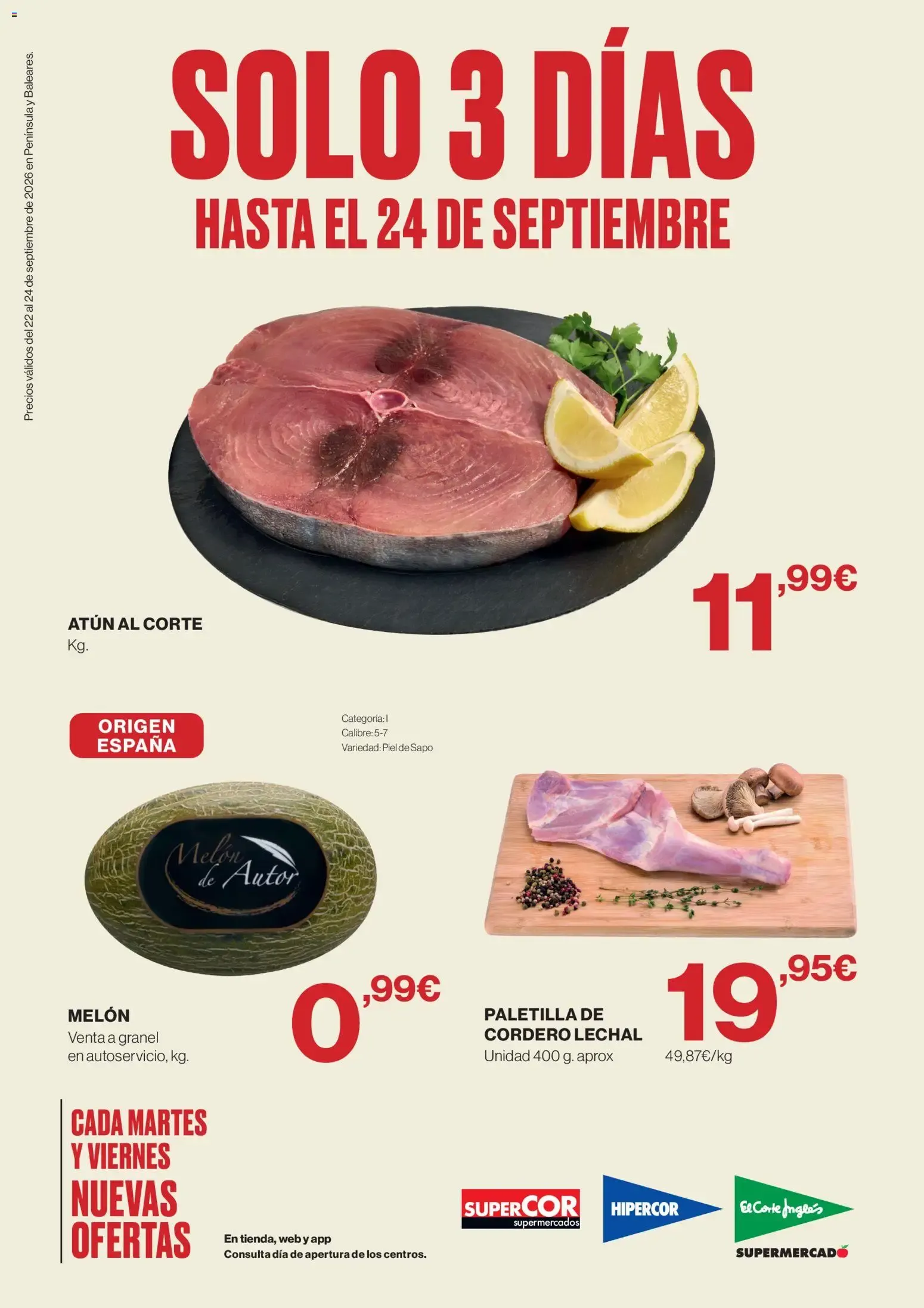 Catálogo de Supercor Península y Baleares 22/09/2026 - 24/09/2026 22 de septiembre al 24 de septiembre 2026 - Página 1