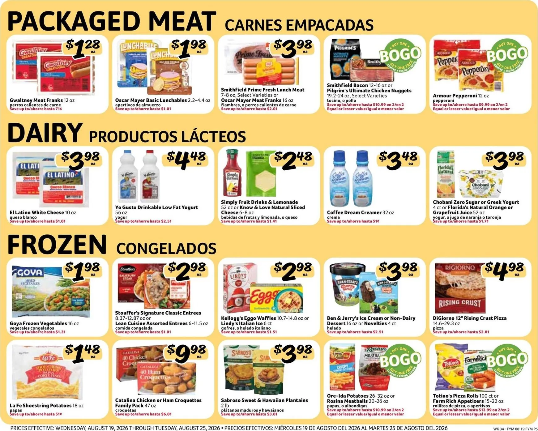 Weekly promotion Current Fresco y Más leaflet valid from Wednesday 08/19/2026 to Tuesday 08/25/2026 spanning from August 19 to August 25 2026 - Page 5 for Catalogue 365