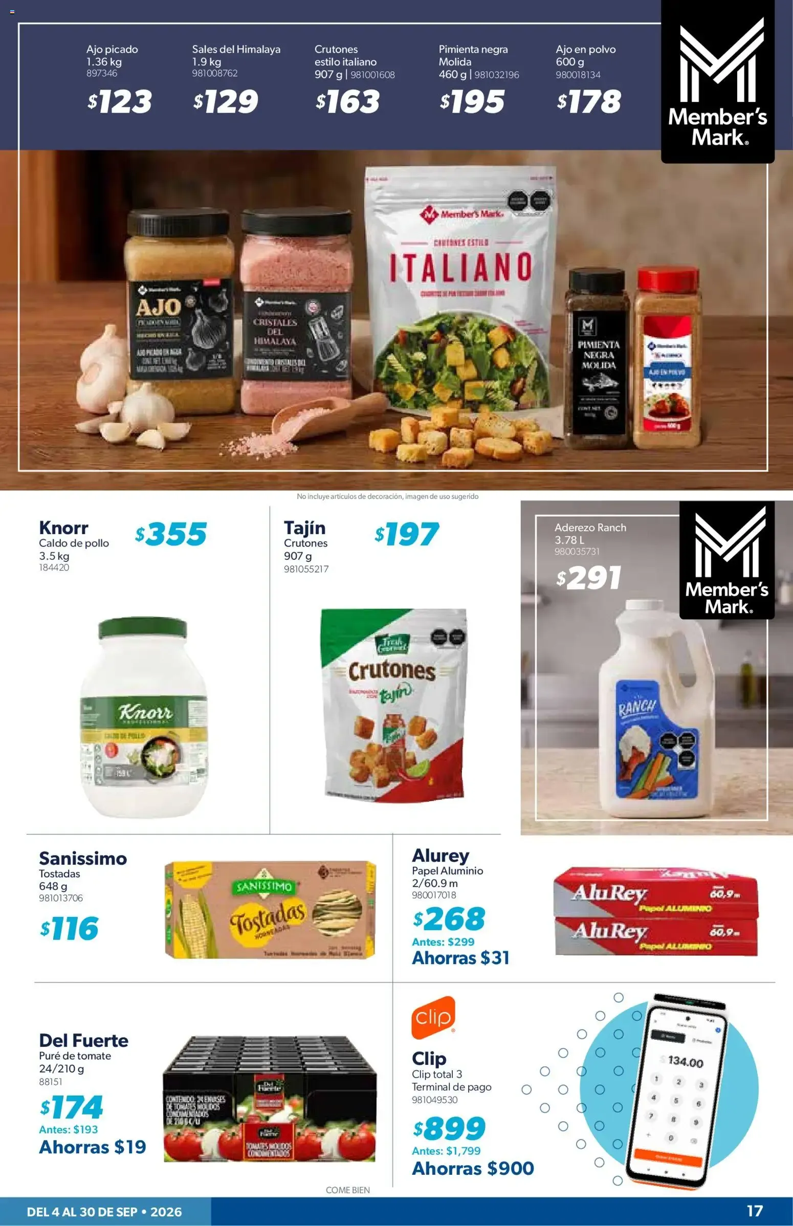 Catálogo de CUPONERA SAMS | Folleto de 04/09, Ofertas Septiembre 2026 4 de septiembre al 30 de septiembre 2026 - Pagina 17