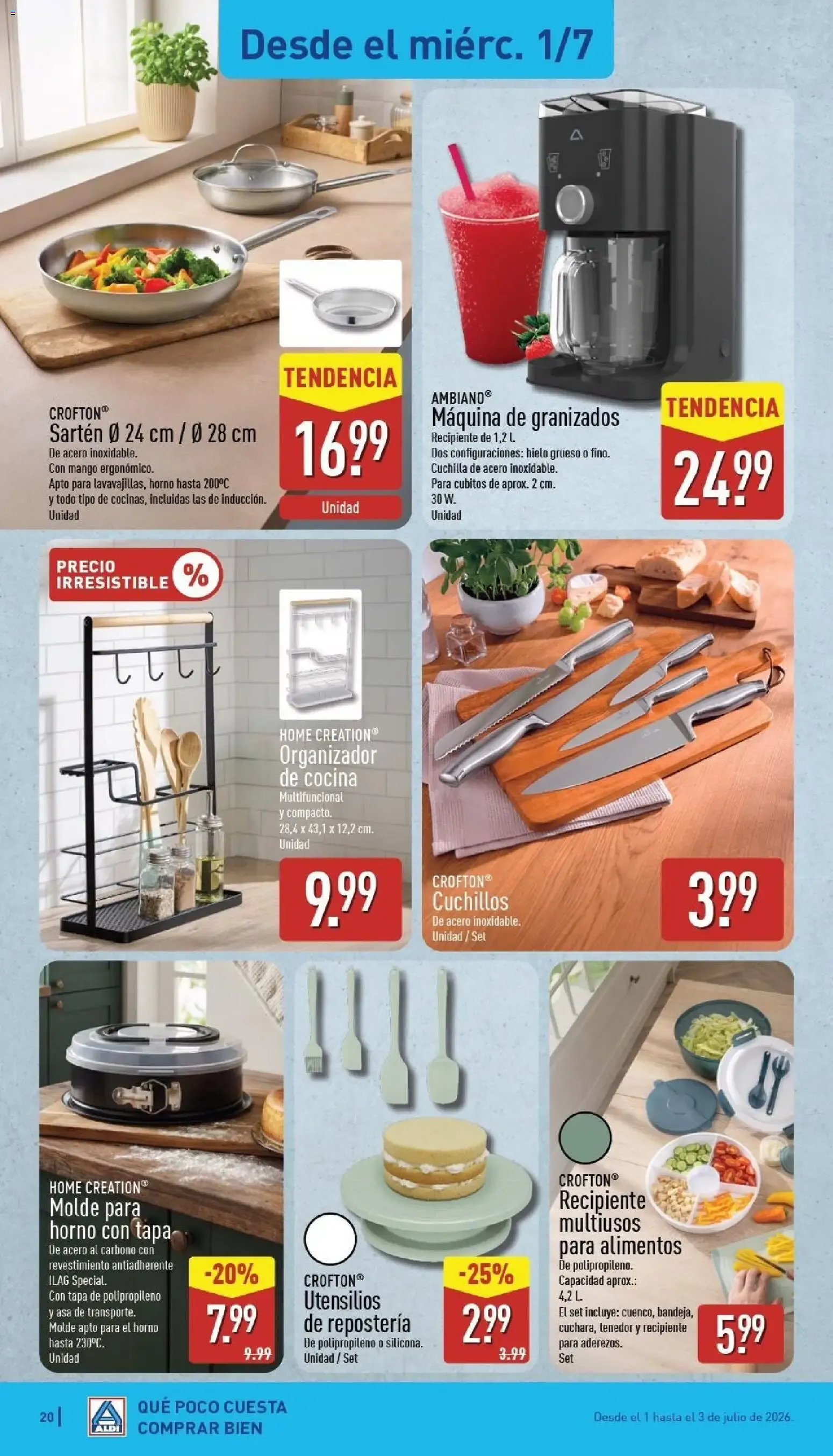 Catálogo de Aldi folleto Península del 29/06/2026 | Catálogo 29 de junio al 5 de julio 2026 - Página 20