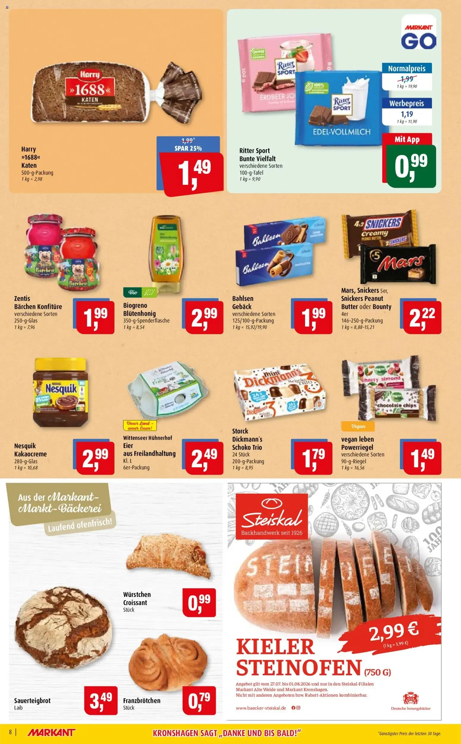 Markant Prospekt (ab 27.07.2026) zum Blättern von 27. Juli bis 1. August 2026 - Prospekt seite 8