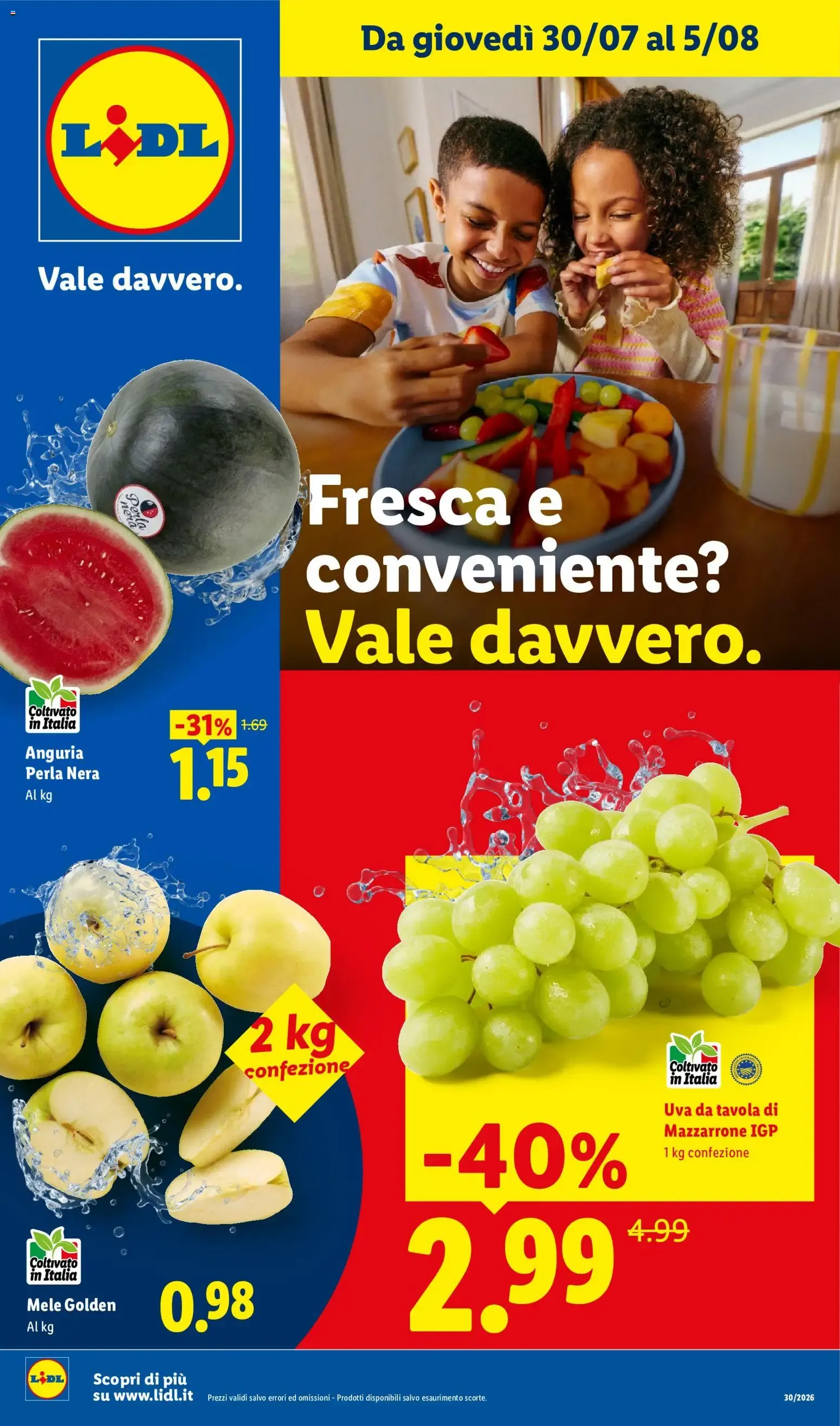 NUOVO LIDL volantino dal 30/07/2026 della prossima settimana da 30 luglio a 5 agosto di 2026 - Pagina del volantino 1