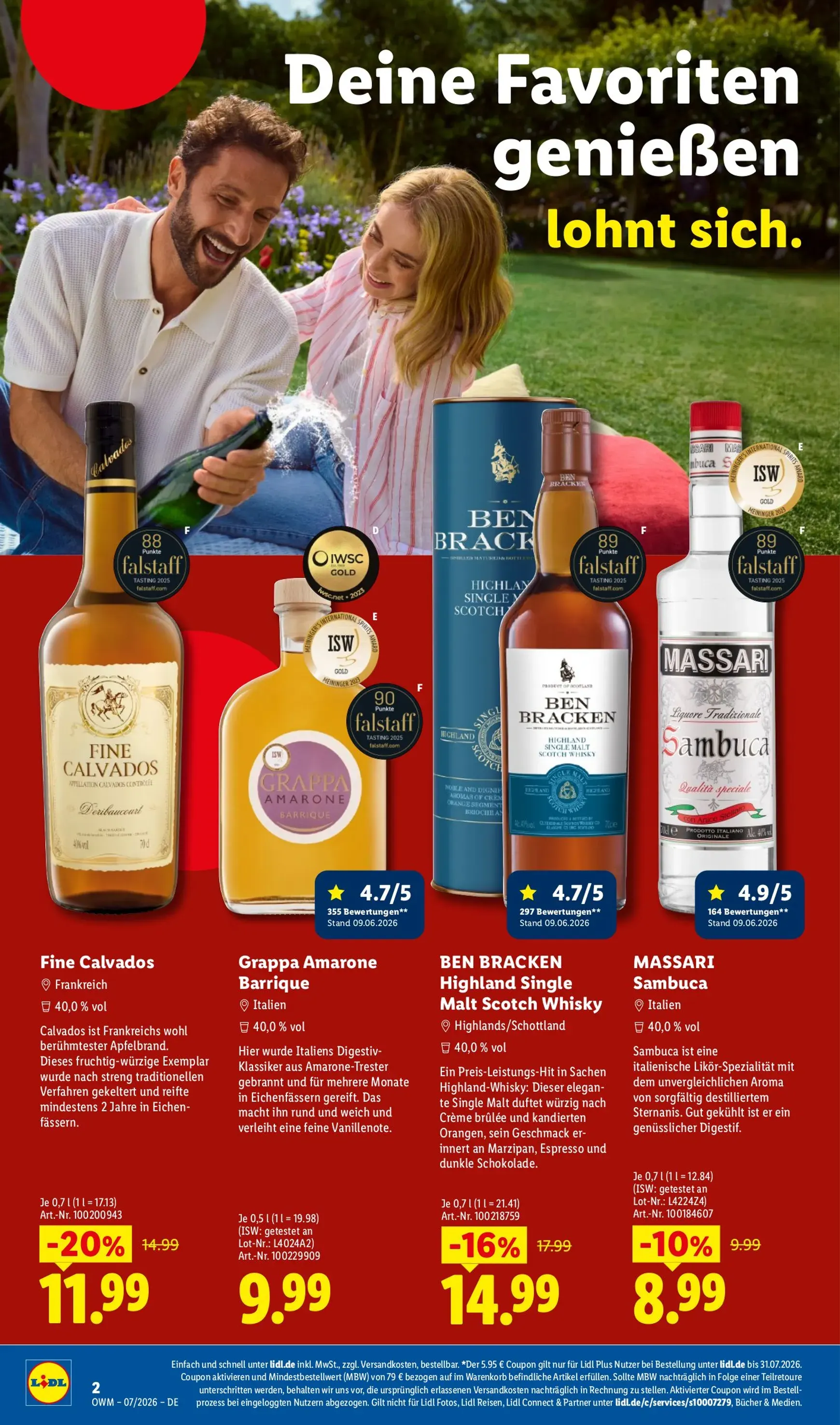 Lidl - Wein & Spirituosen Prospekt – von Mittwoch 01.07.2026 bis Freitag 31.07.2026 von 1. Juli bis 31. Juli 2026 - Prospekt seite 2