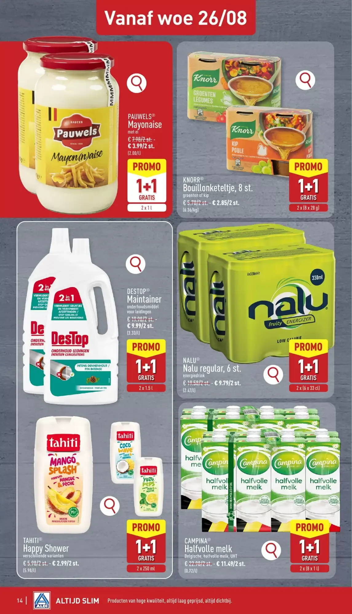 ALDI Folder van ma 24/08 t.e.m. zat 29/08 van 24 augustus tot 29 augustus 2026 - folder pagina 14
