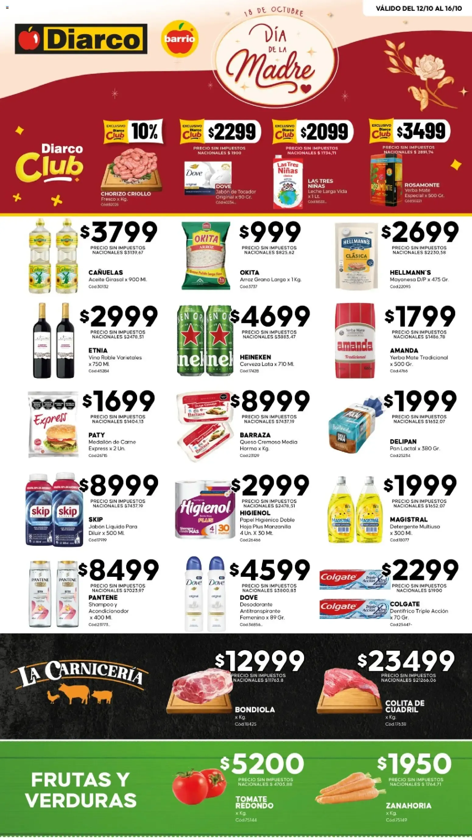Ofertas de Diarco - Ofertas del 12/10 al 16/10 12 de octubre al 16 de octubre 2026 - Página 1 del catálogo