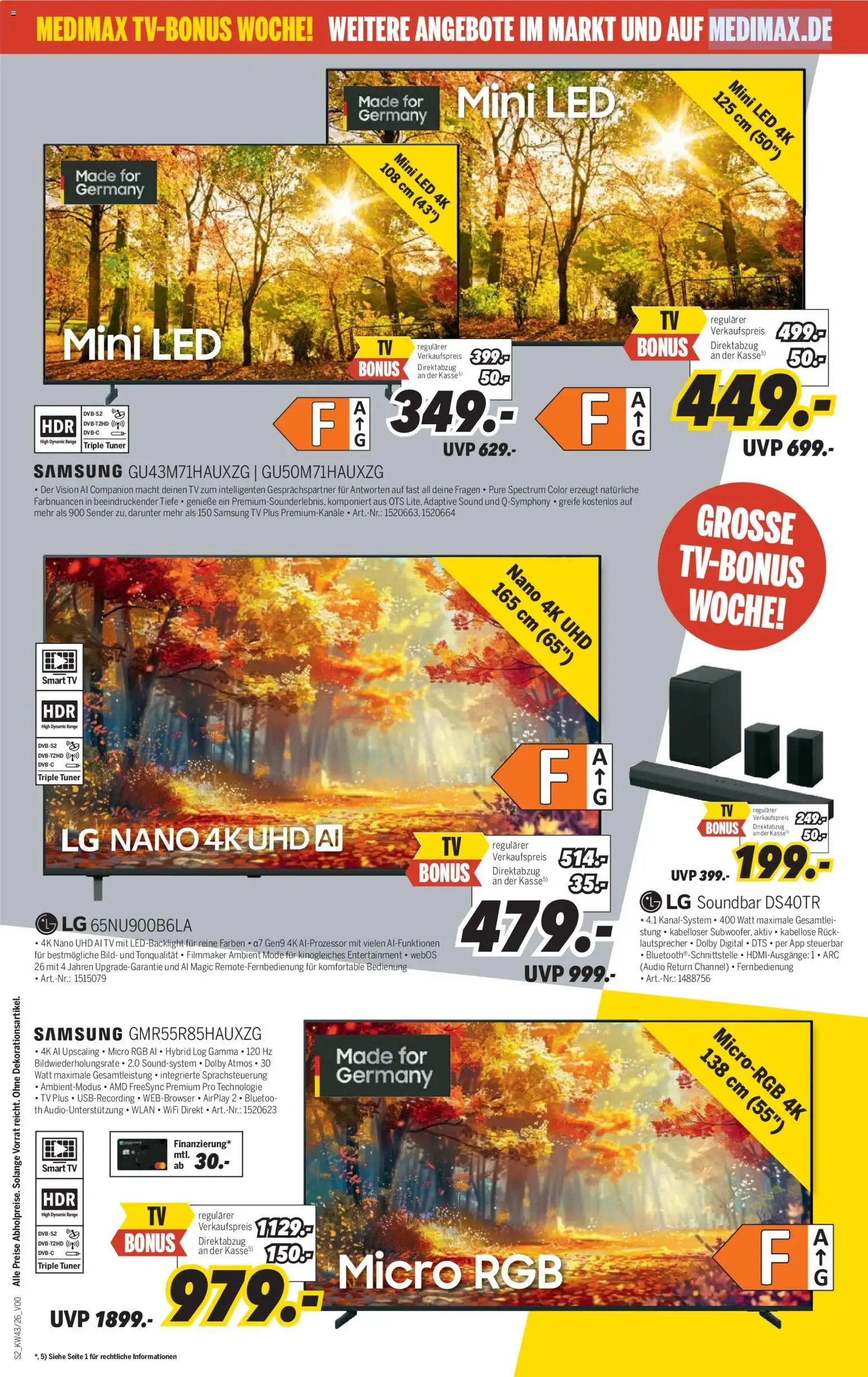 Medimax: TV-Bonus Woche von 17. Oktober bis 23. Oktober 2026 - Prospekt seite 2