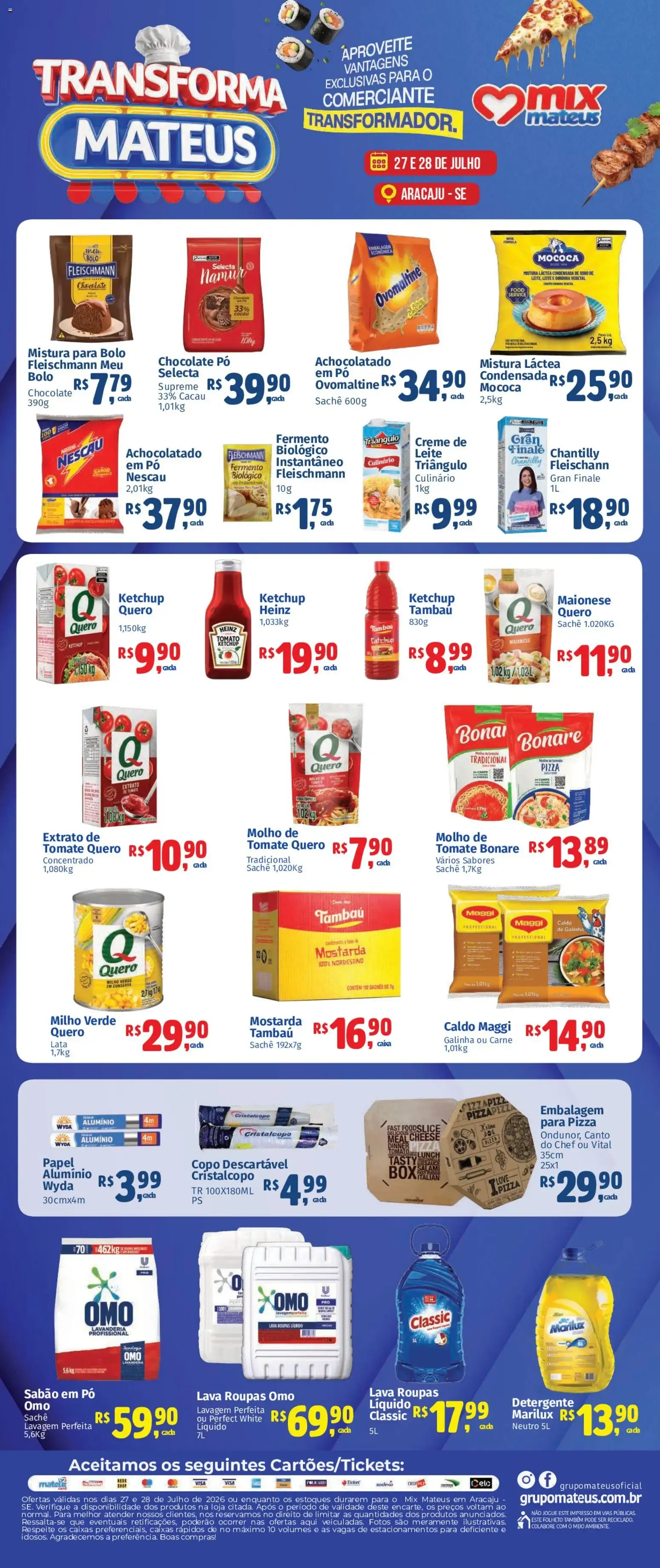 Encarte de Mateus ofertas Transforma Mateus de 27/07/2026 | Promoções Online 27 de julho até 28 de julho 2026 - Pagina 1