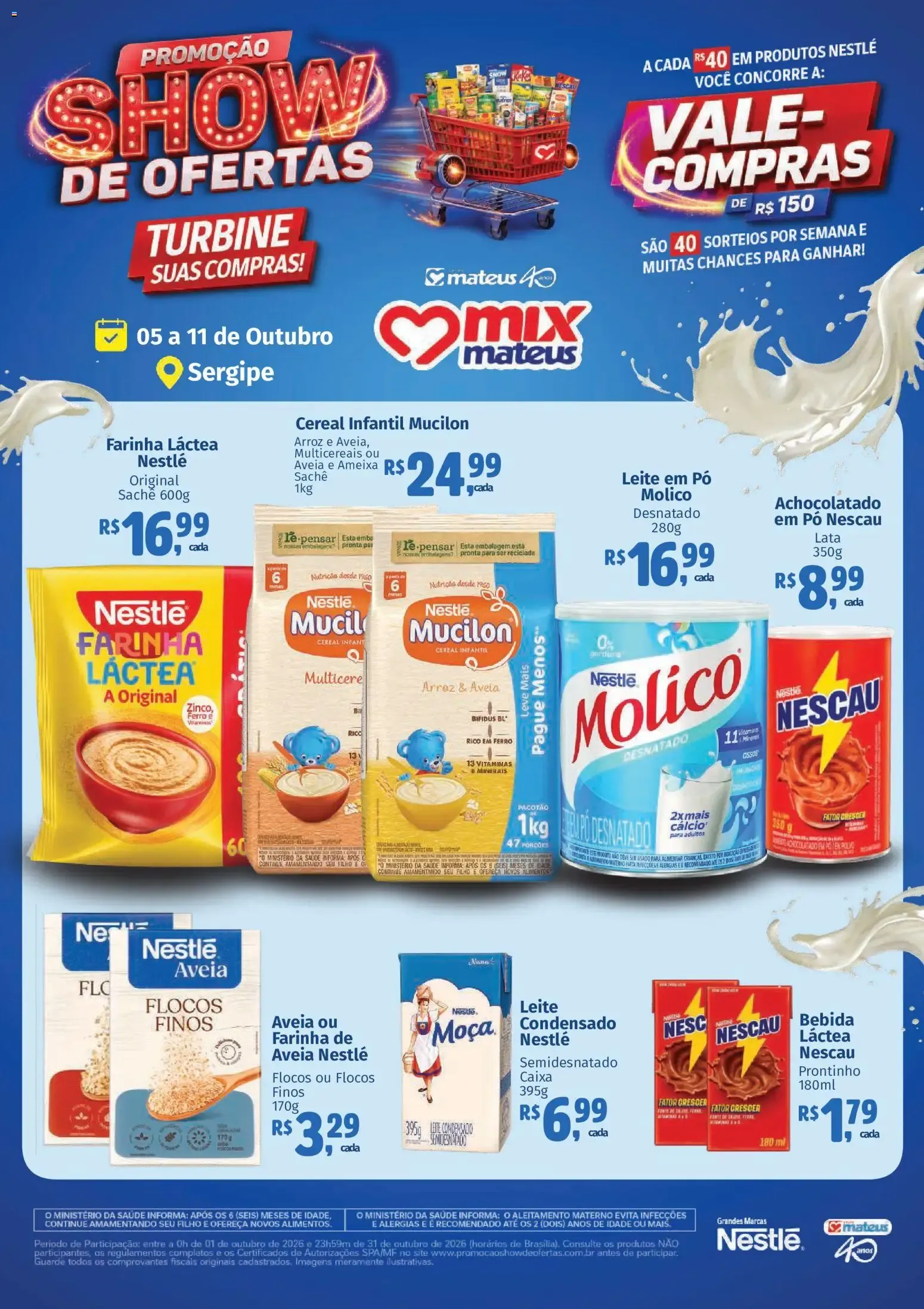 Encarte de Mateus ofertas Nestlé II de 05/10/2026 | Promoções Online 5 de outubro até 11 de outubro 2026 - Pagina 1