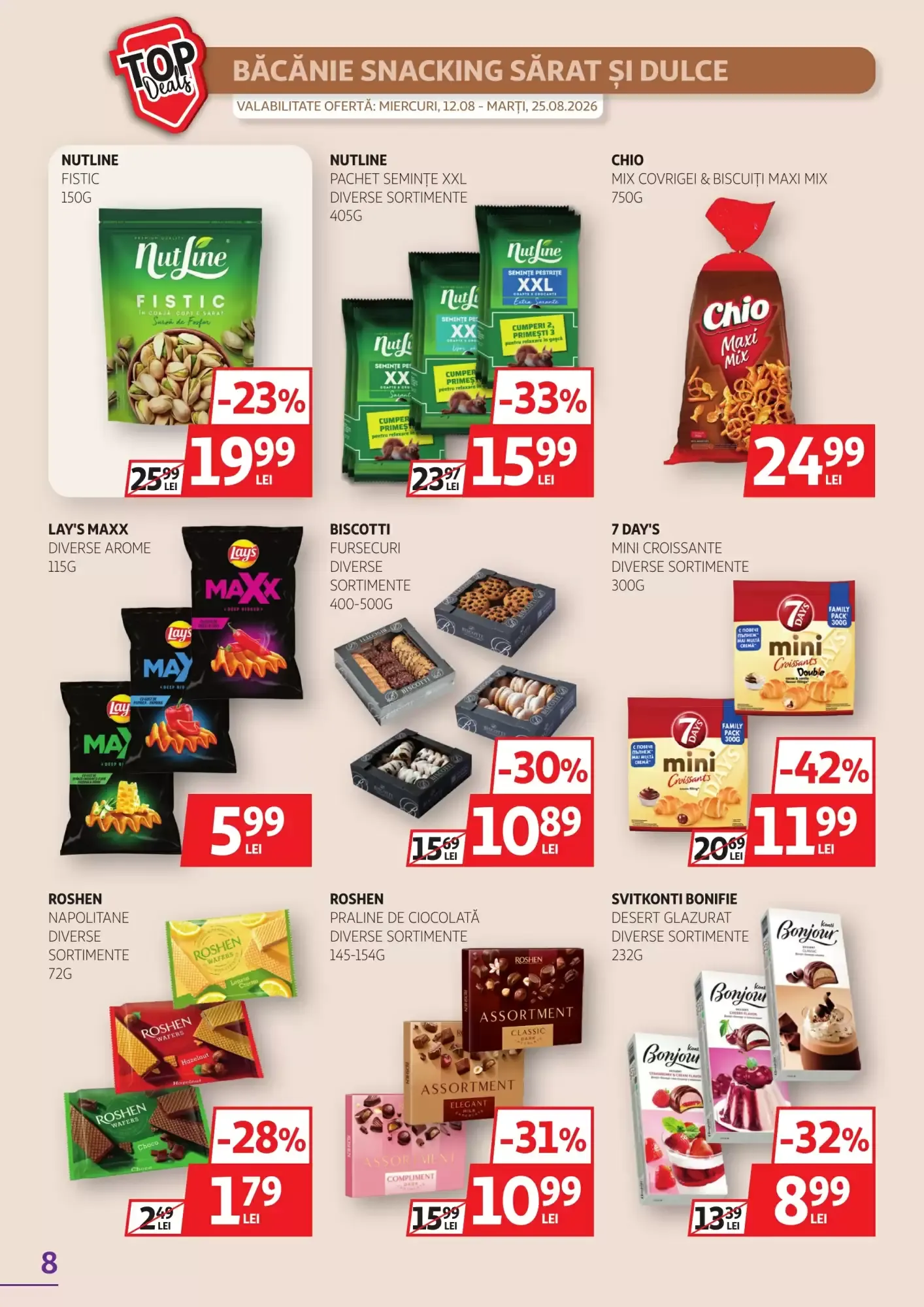 Catalog Noile oferte miercuri, 12.08 - marți, 25.08.2026 de la 12 august până la 25 august 2026 - Revista Pagina 8