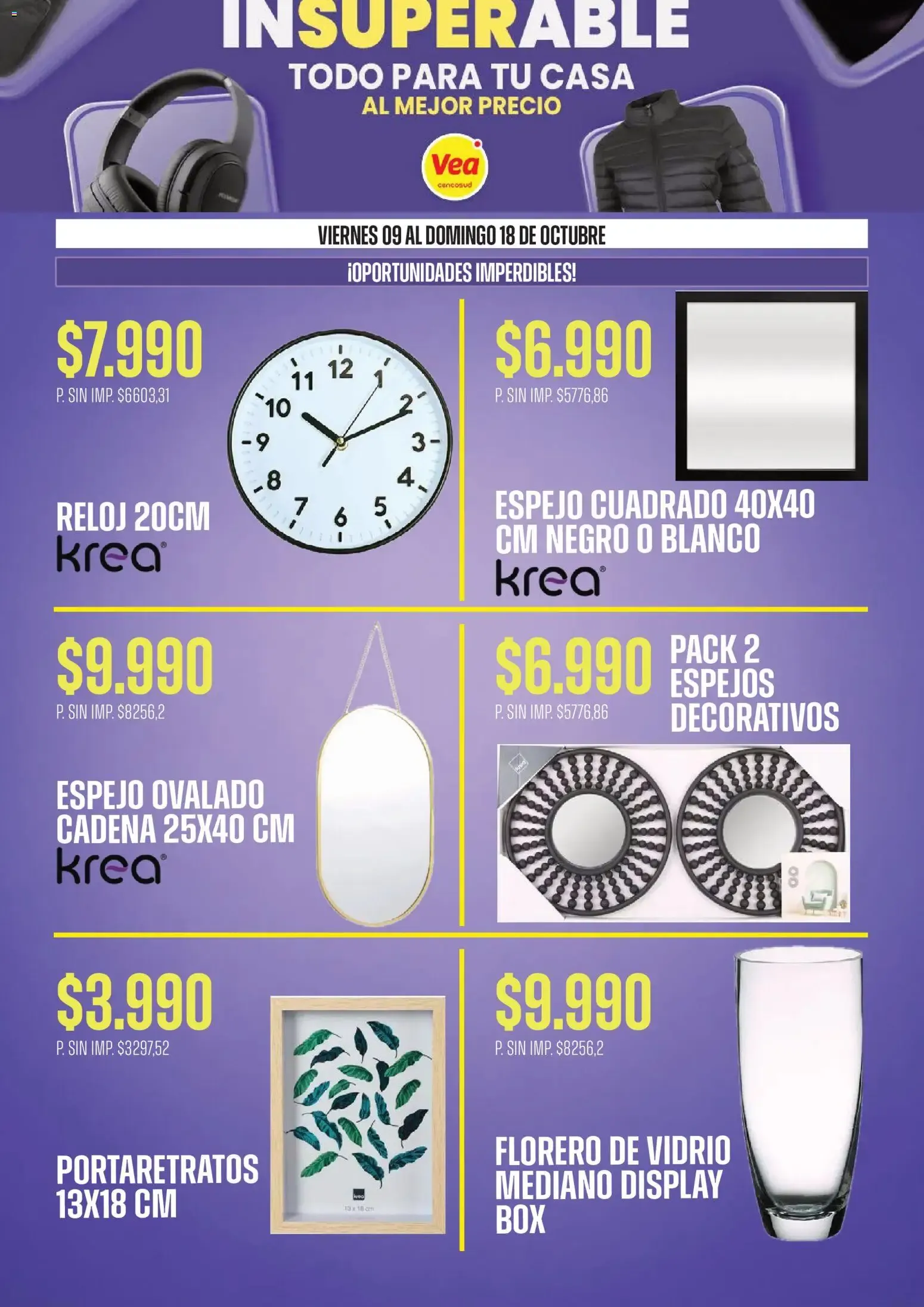 Ofertas de Vea - InSuperables Especial para tu casa del 09/10/2026 - 18/10/2026 9 de octubre al 18 de octubre 2026 - Página 6 del catálogo