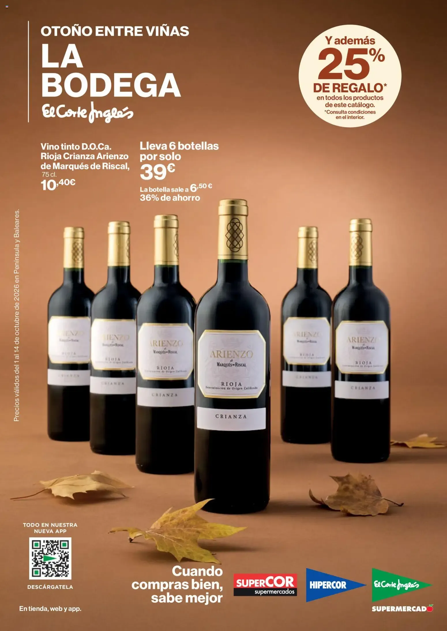 Catálogo de El Corte Inglés Bodega 01/10/2026 │Catálogo 1 de octubre al 14 de octubre 2026 - Página 1