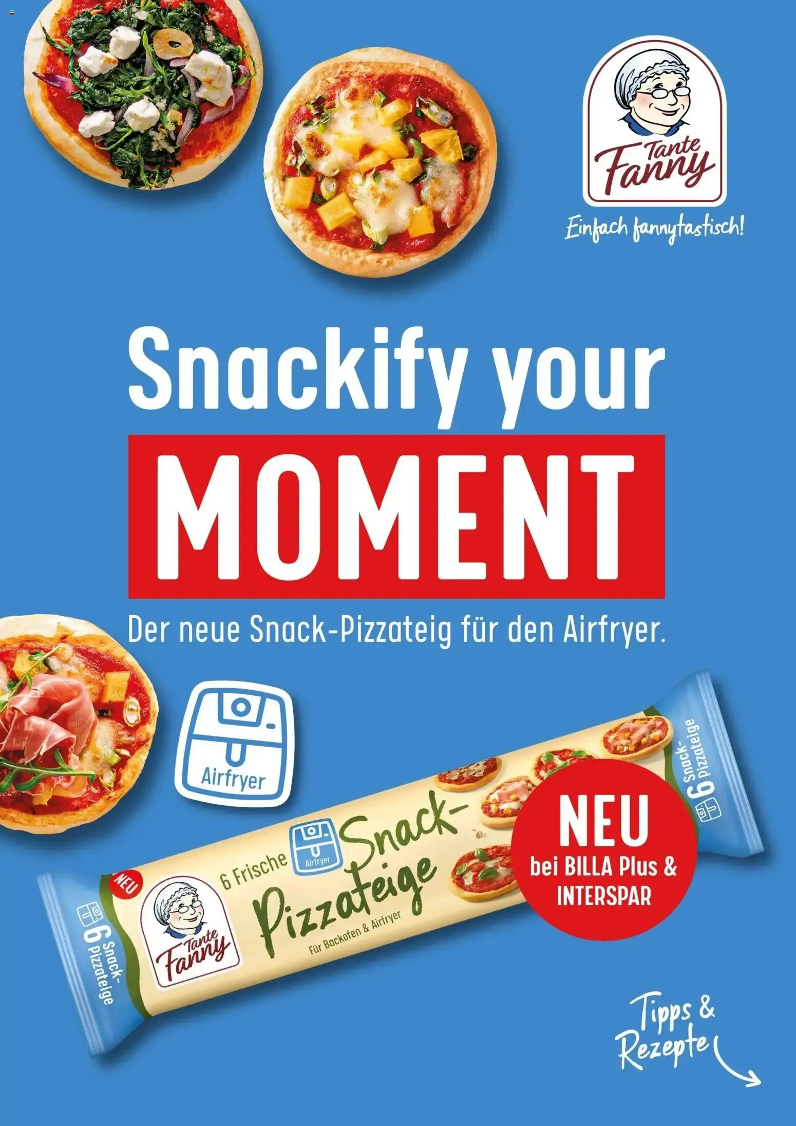 Billa Plus Tante Fanny: Snackify your moment! von 07.06.2026 - Aktuelle Angebote von 7. Juni bis 30. Juni 2026 - Flugblätt seite  1