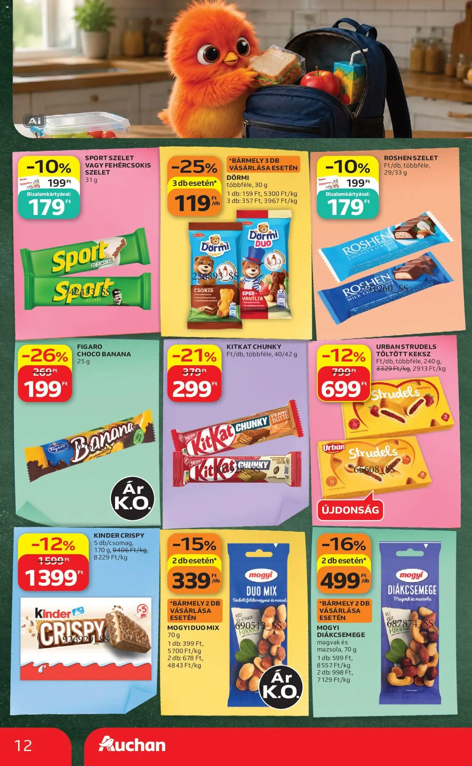 Katalógus Auchan Iskolakezdés ajánlatok - 2026.08.21. -tól/töl > akció, lapozható szórólap 🛍️ augusztus 21.-tól augusztus 26.-ig 2026. - Oldal 12