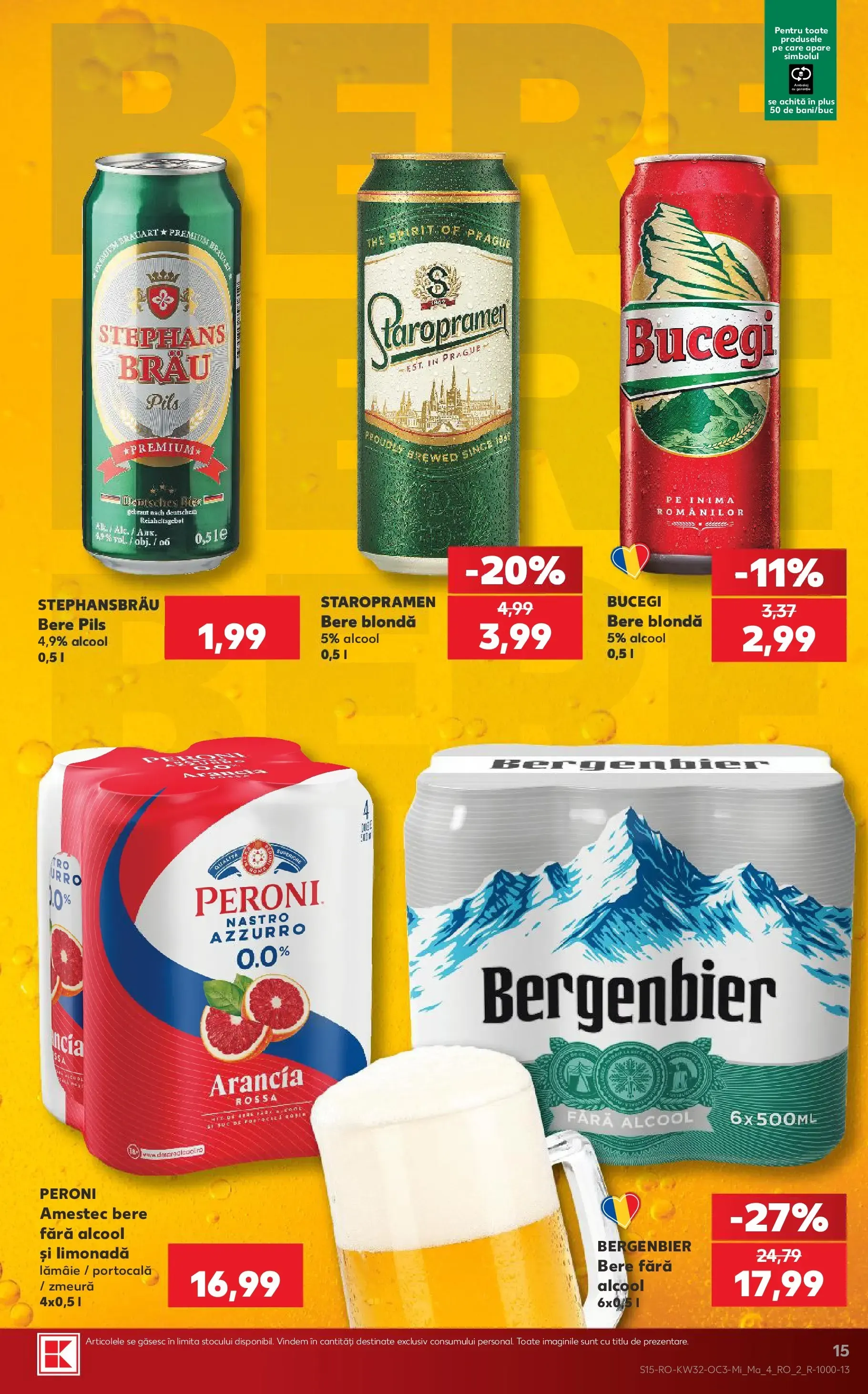 Catalog Kaufland: Un grătar reușit și berea potrivită de la 5 august până la 11 august 2026 - Revista Pagina 15