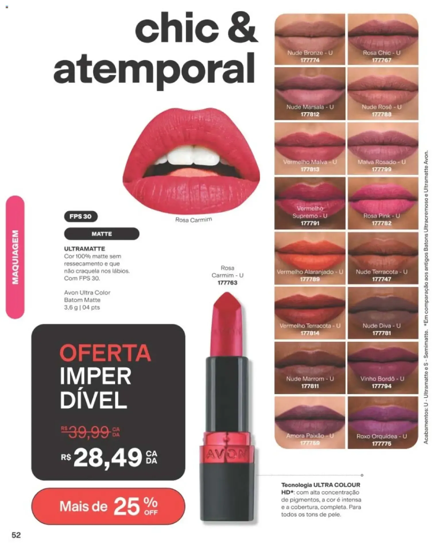 Encarte de Revista Avon folheto - Campanha 14 de 01/09/2026 | Promoção Online 1 de setembro até 20 de setembro 2026 - Pagina 52