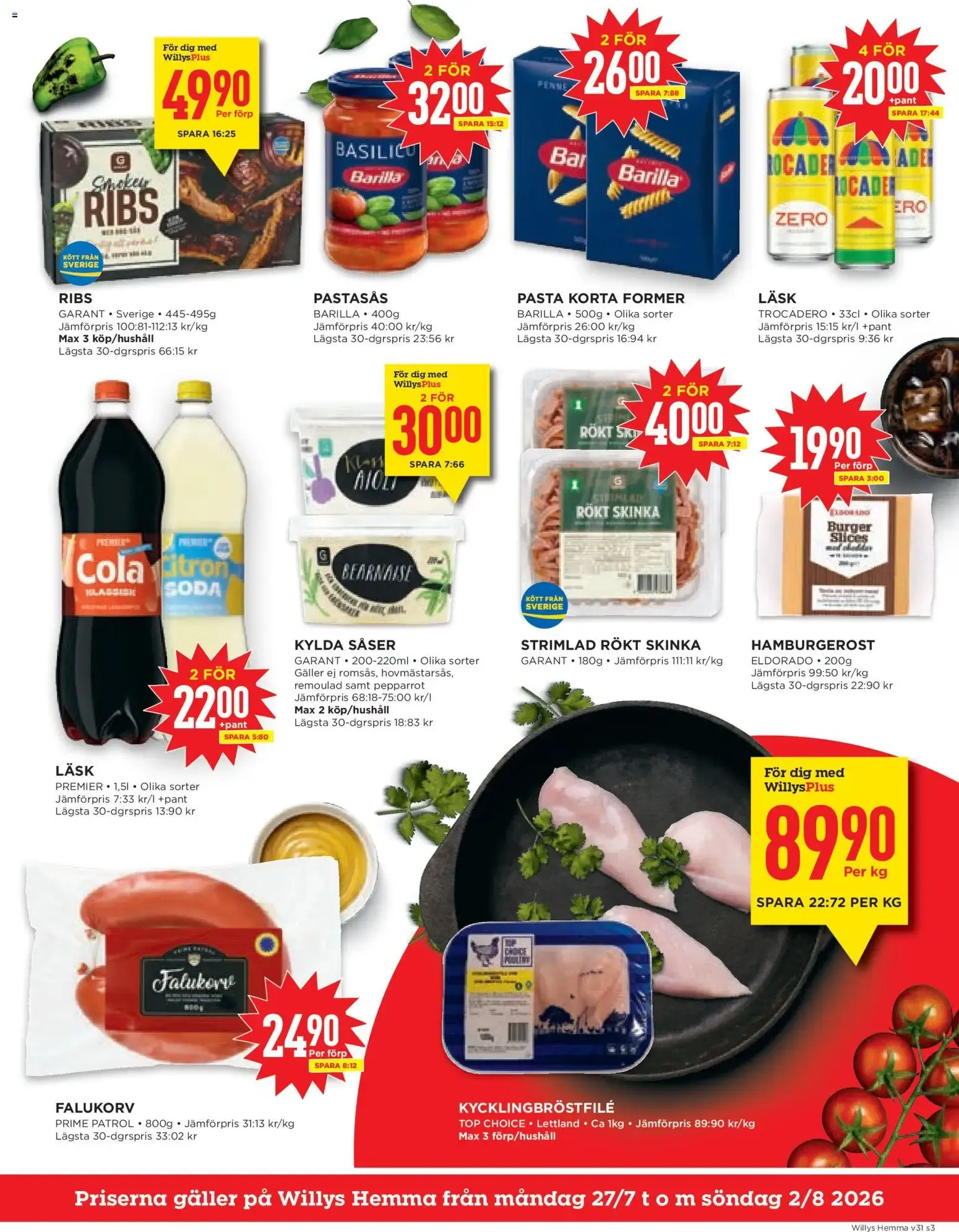 Willys Hemma från 27 juli till 2 augusti 2026 - Reklamblad sidor 3