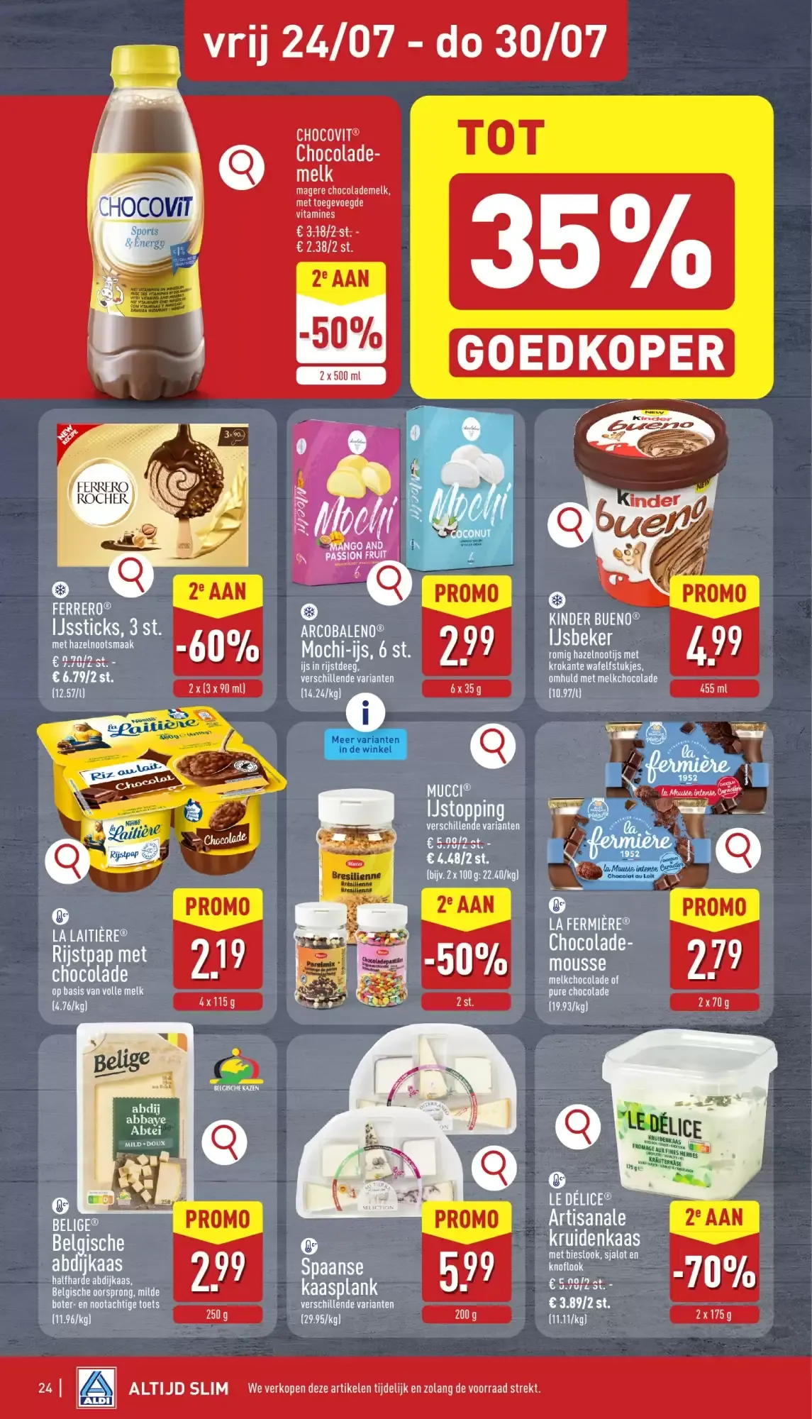Aldi folder van 20/07 t.e.m. 25/07 van 20 juli tot 25 juli 2026 - folder pagina 24