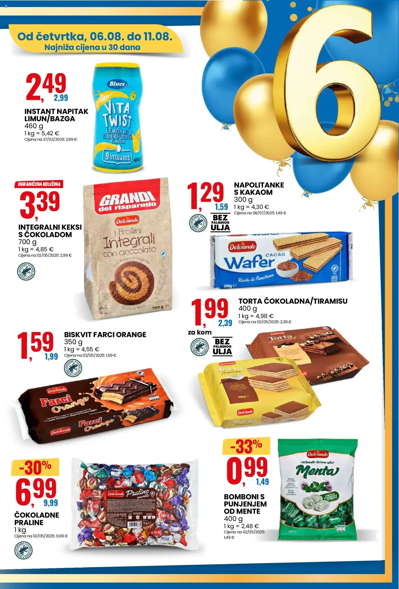 Katalog Eurospin - Slavimo 6. rođendan od 6. kolovoza do 11. kolovoza 2026. - Pregled Stranica 11