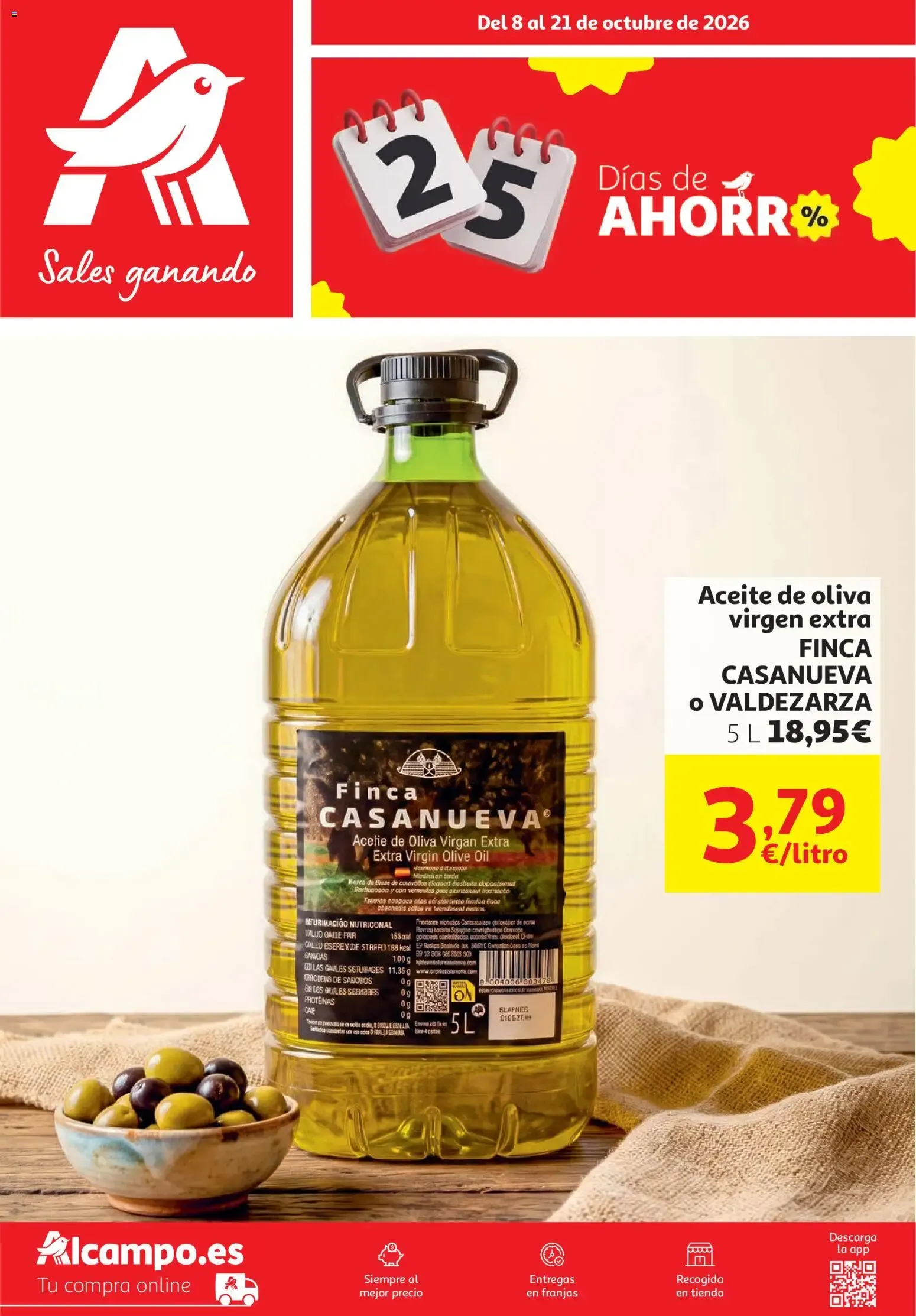 Catálogo de Alcampo folleto 08/10/2026 - 21/10/2026 8 de octubre al 21 de octubre 2026 - Página 1